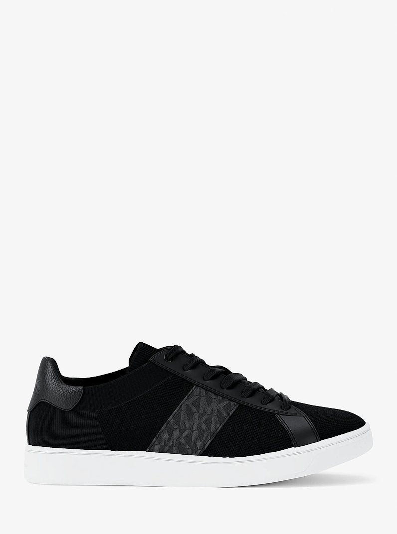 Michael Kors Jacob Mixed-Media Sneaker BLACK