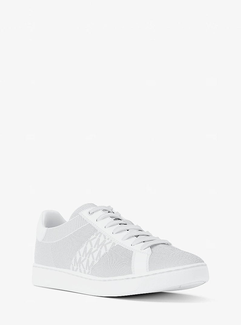 Michael Kors Jacob Mixed-Media Sneaker OPTIC WHITE