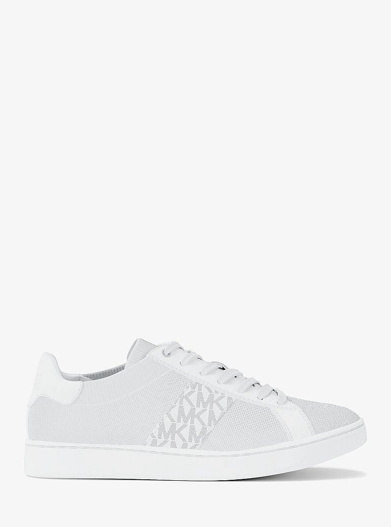 Michael Kors Jacob Mixed-Media Sneaker OPTIC WHITE