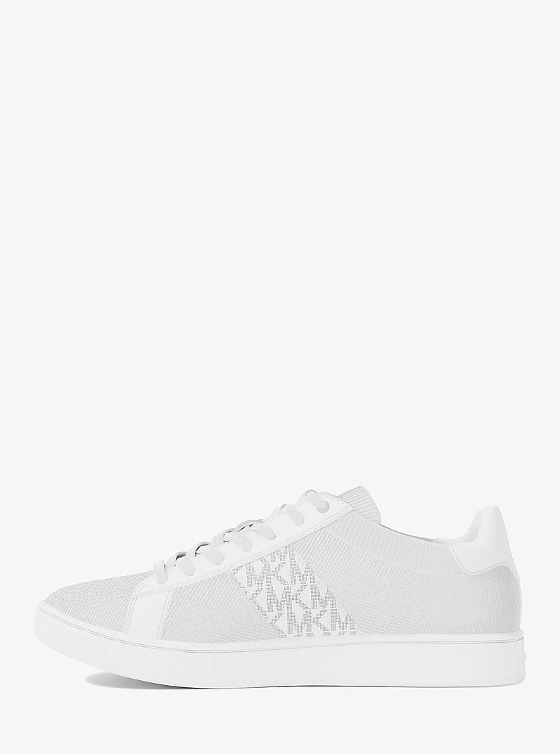 Michael Kors Jacob Mixed-Media Sneaker OPTIC WHITE