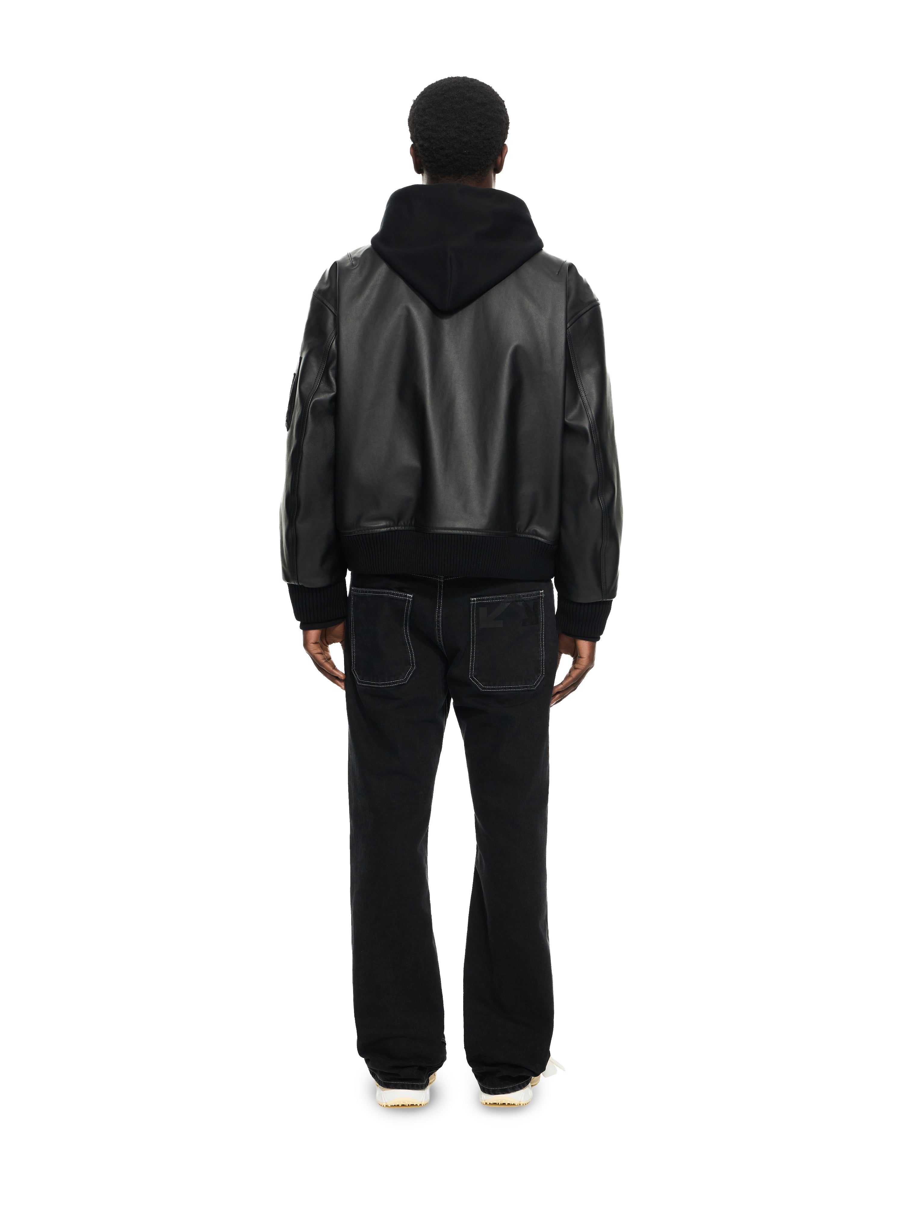 Off-White Book Fleece Hoodie Bomber Black