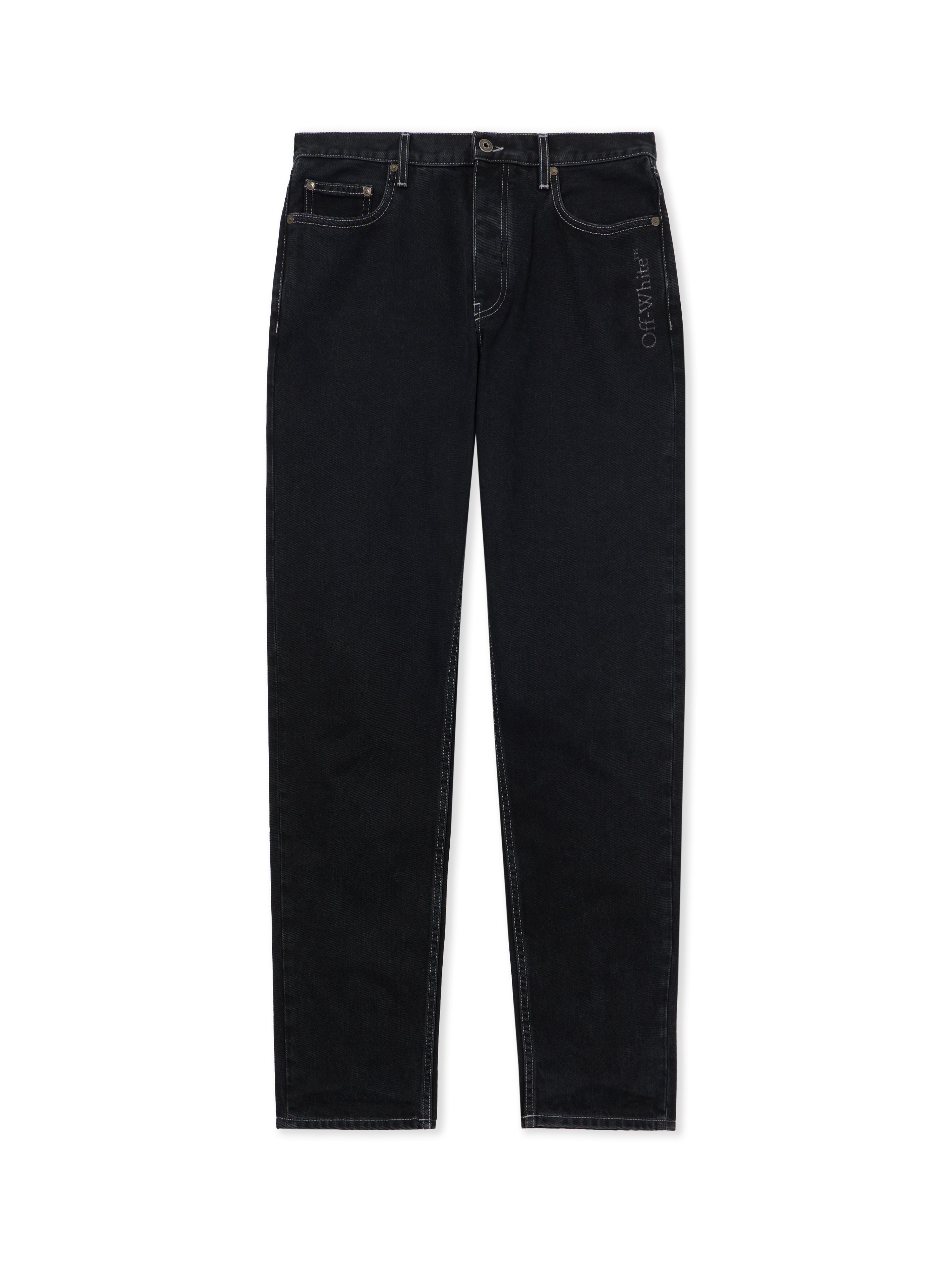 Off-White Half Arrow Tapered Jeans Grey