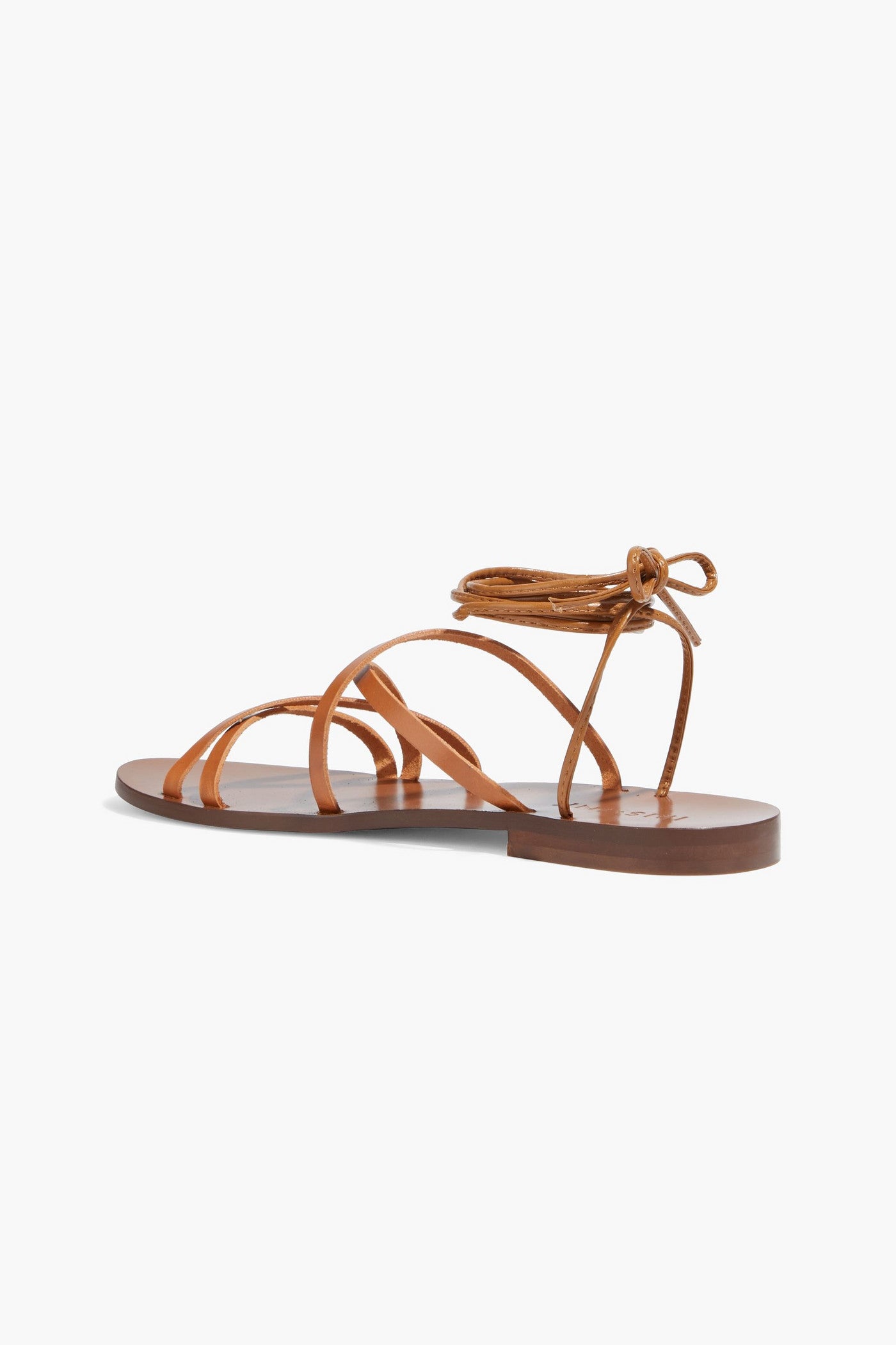 Iris & Ink Rene Leather Sandals Light Brown Women's