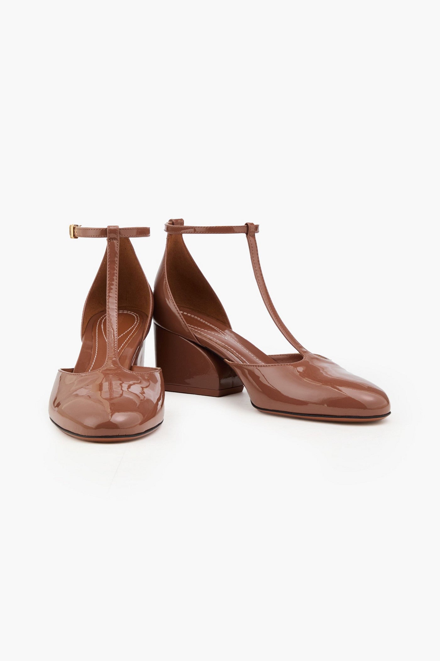 Zimmermann Patent-Leather Pumps Brown Women's