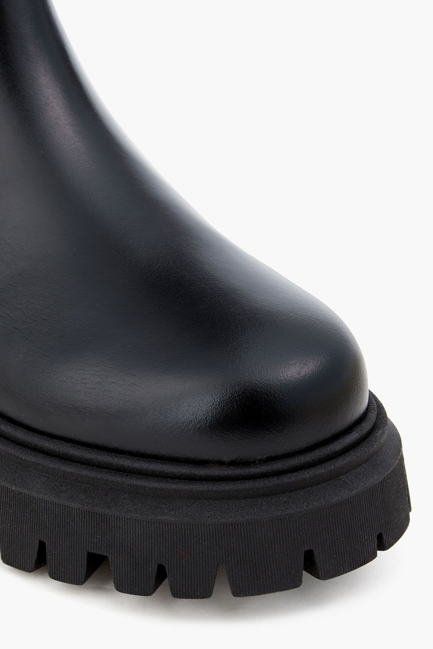 Maje Buckled Leather Knee Boots Black Women's