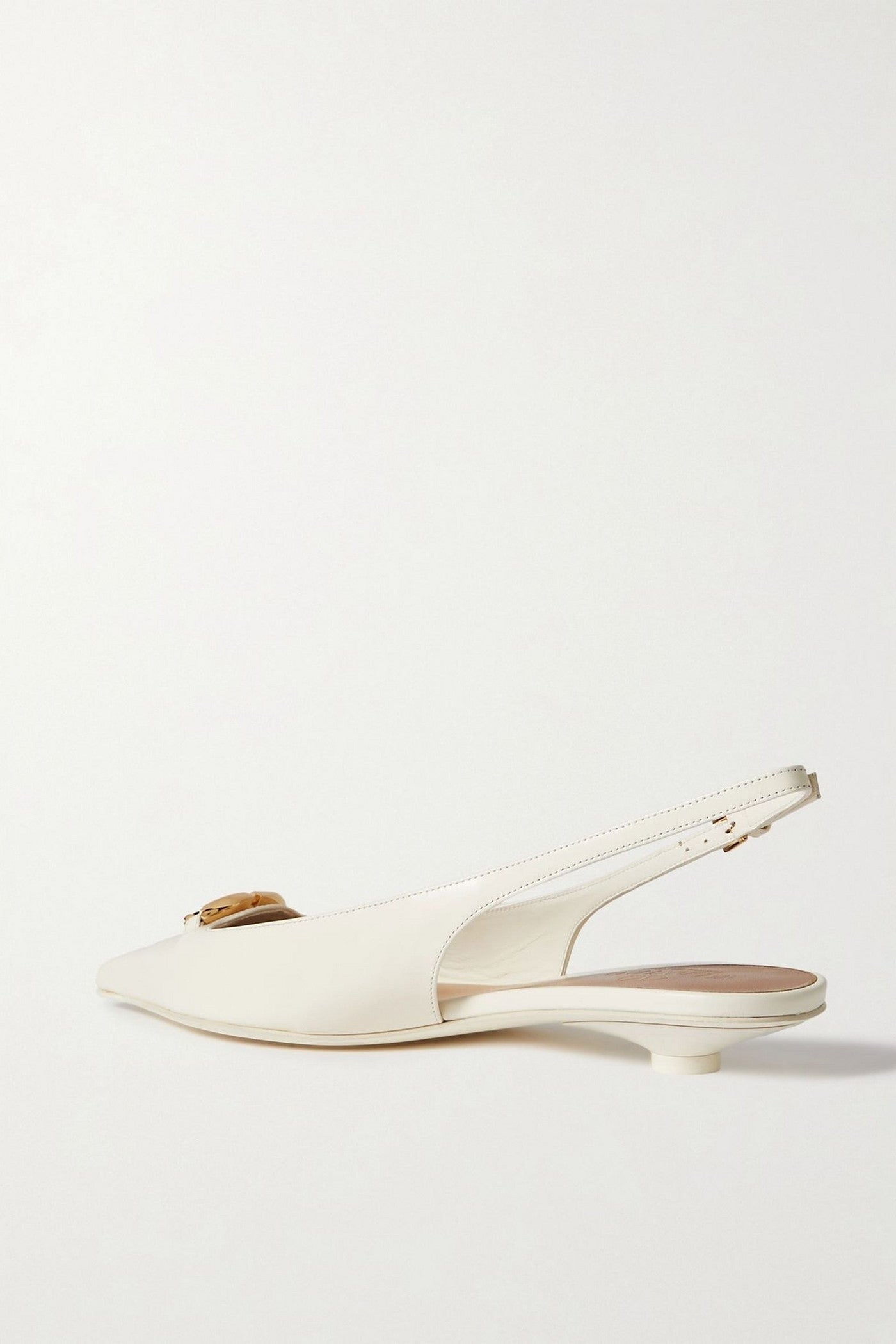 Valentino Garavani Vlogo Moon 20 Embellished Leather Pumps Ivory Women's