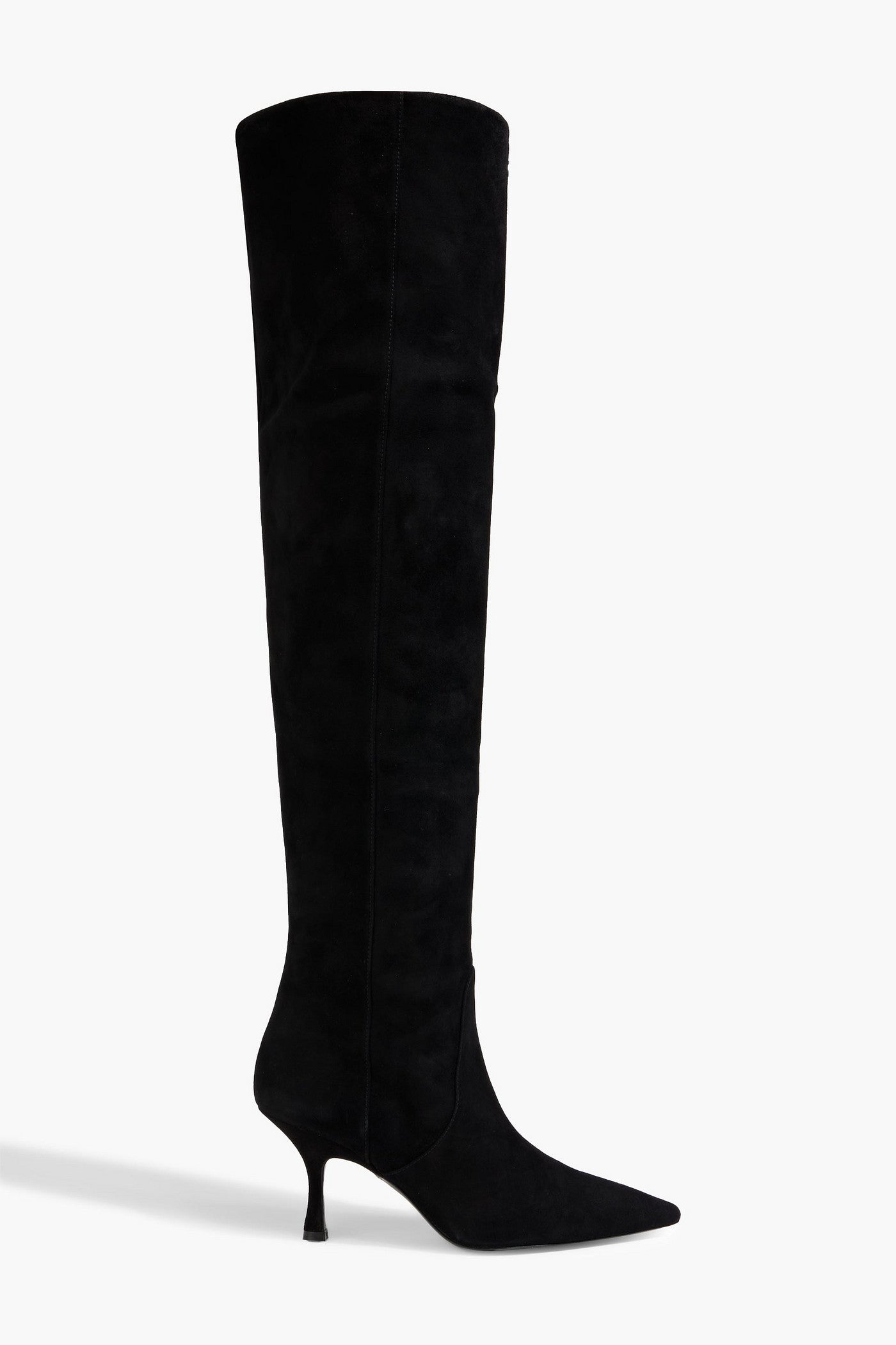 Stuart Weitzman Naomi 75 Suede Over-The-Knee Boots Black Women's