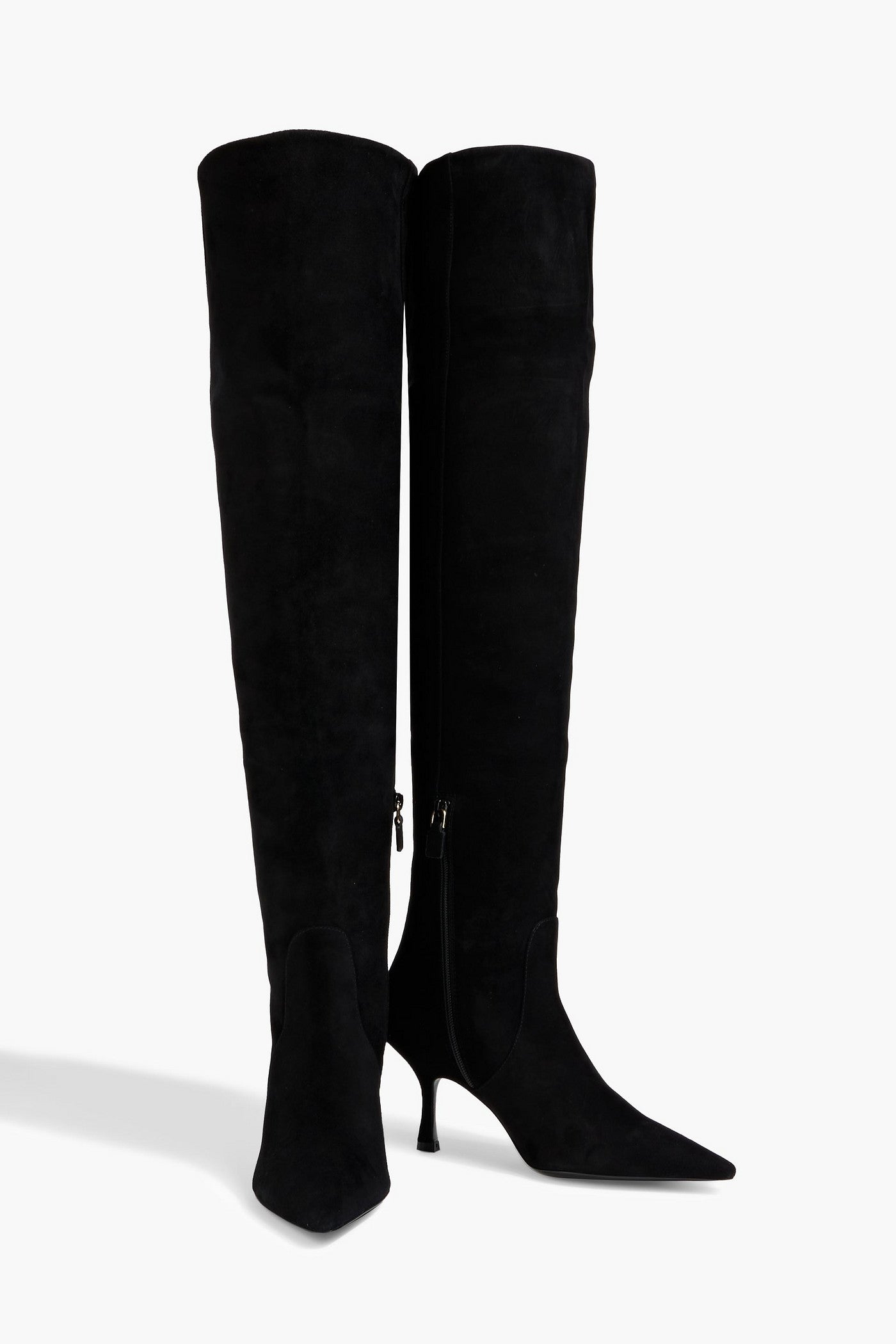 Stuart Weitzman Naomi 75 Suede Over-The-Knee Boots Black Women's
