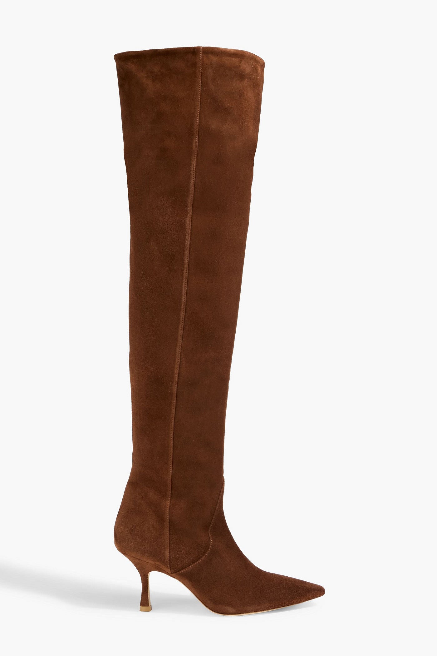 Stuart Weitzman Naomi 75 Suede Over-The-Knee Boots Brown Women's