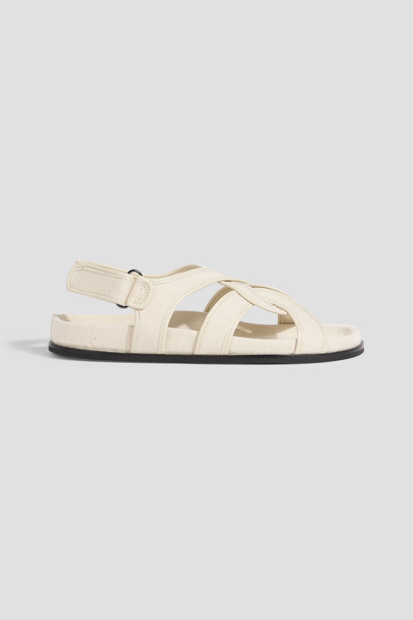 Toteme Canvas Slingback Sandals Ecru Women's