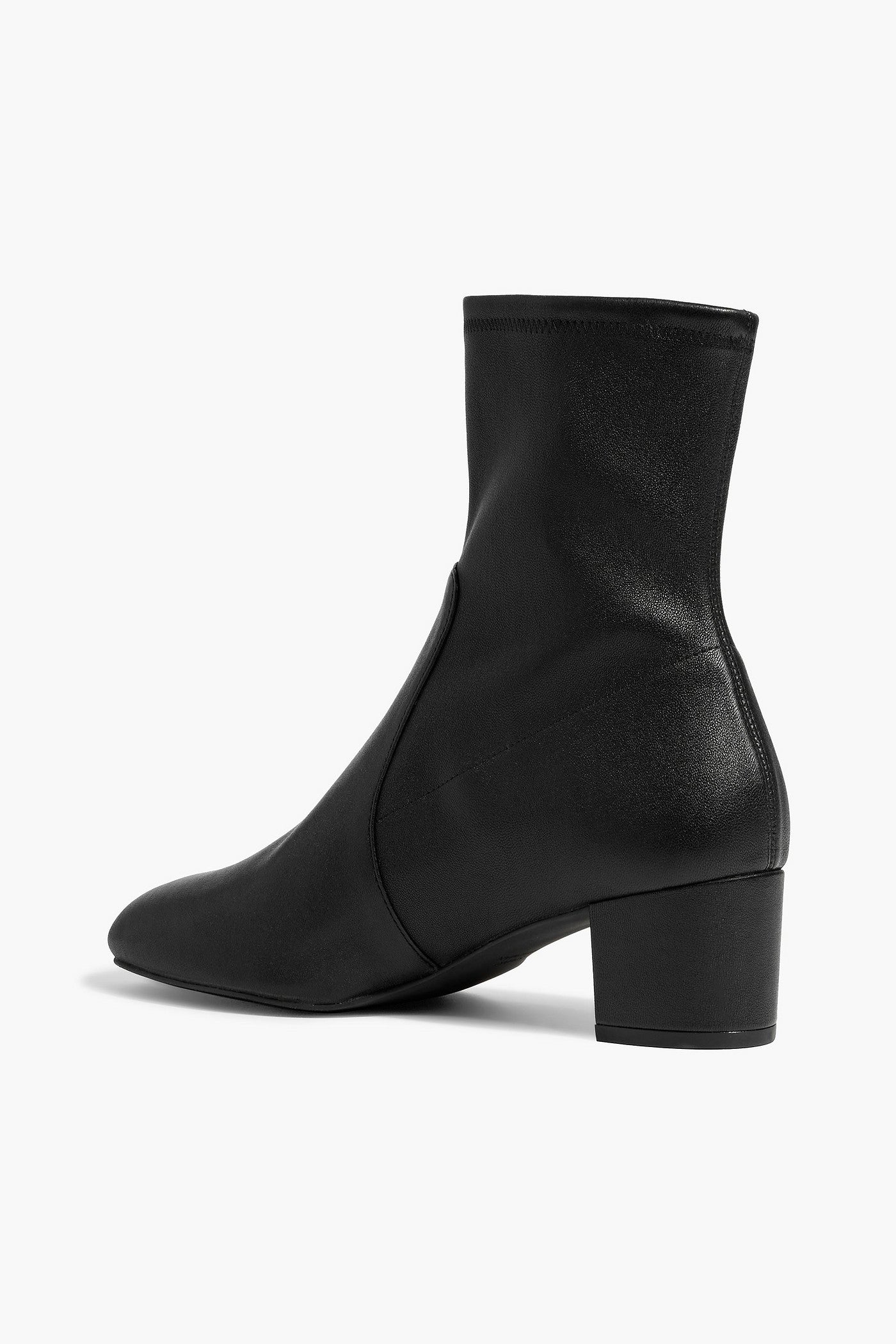 Stuart Weitzman Sofia 50 Stretch-Leather Sock Boots Black Women's