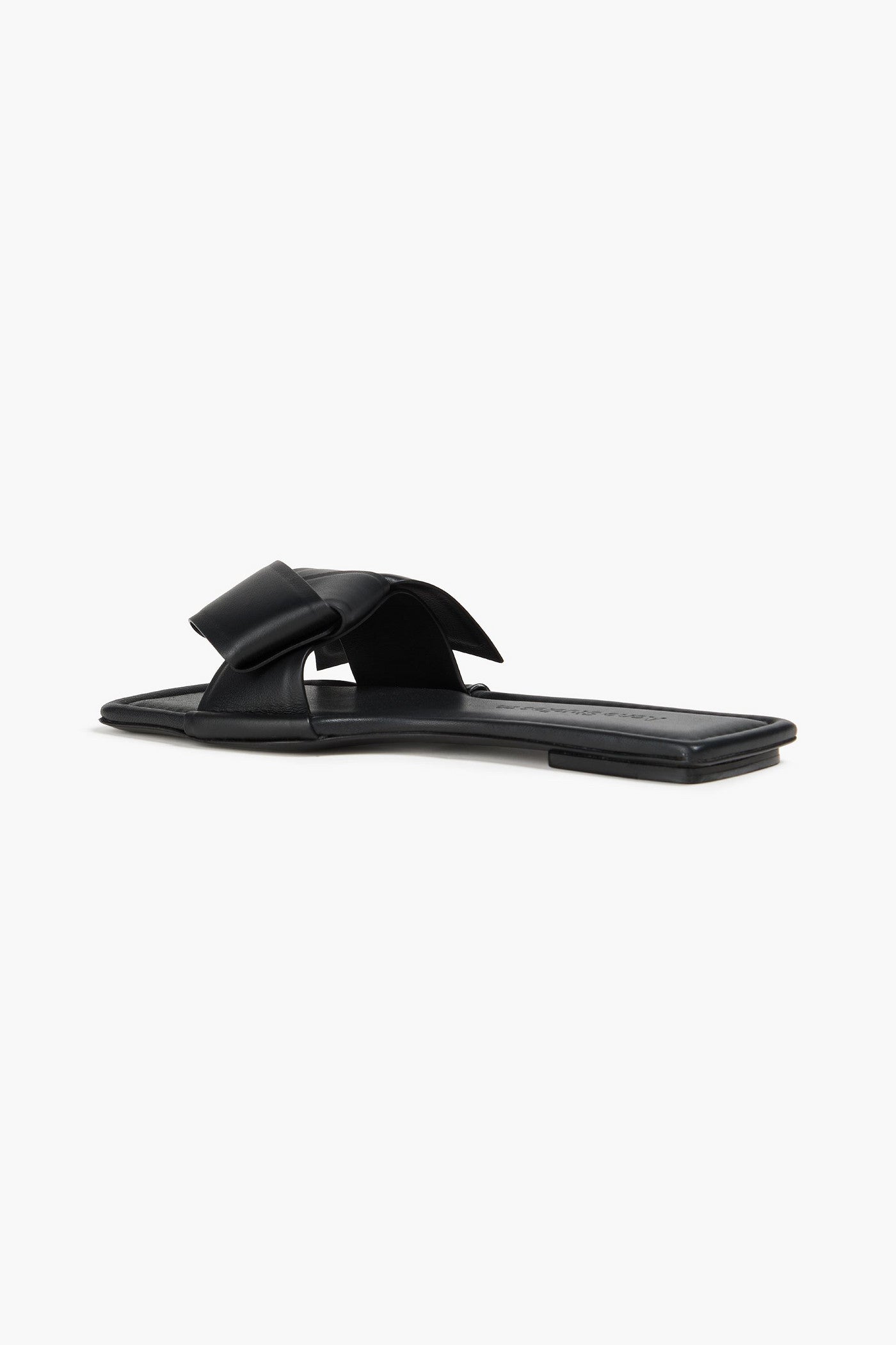Acne Studios Knotted Leather Slides Black Women's