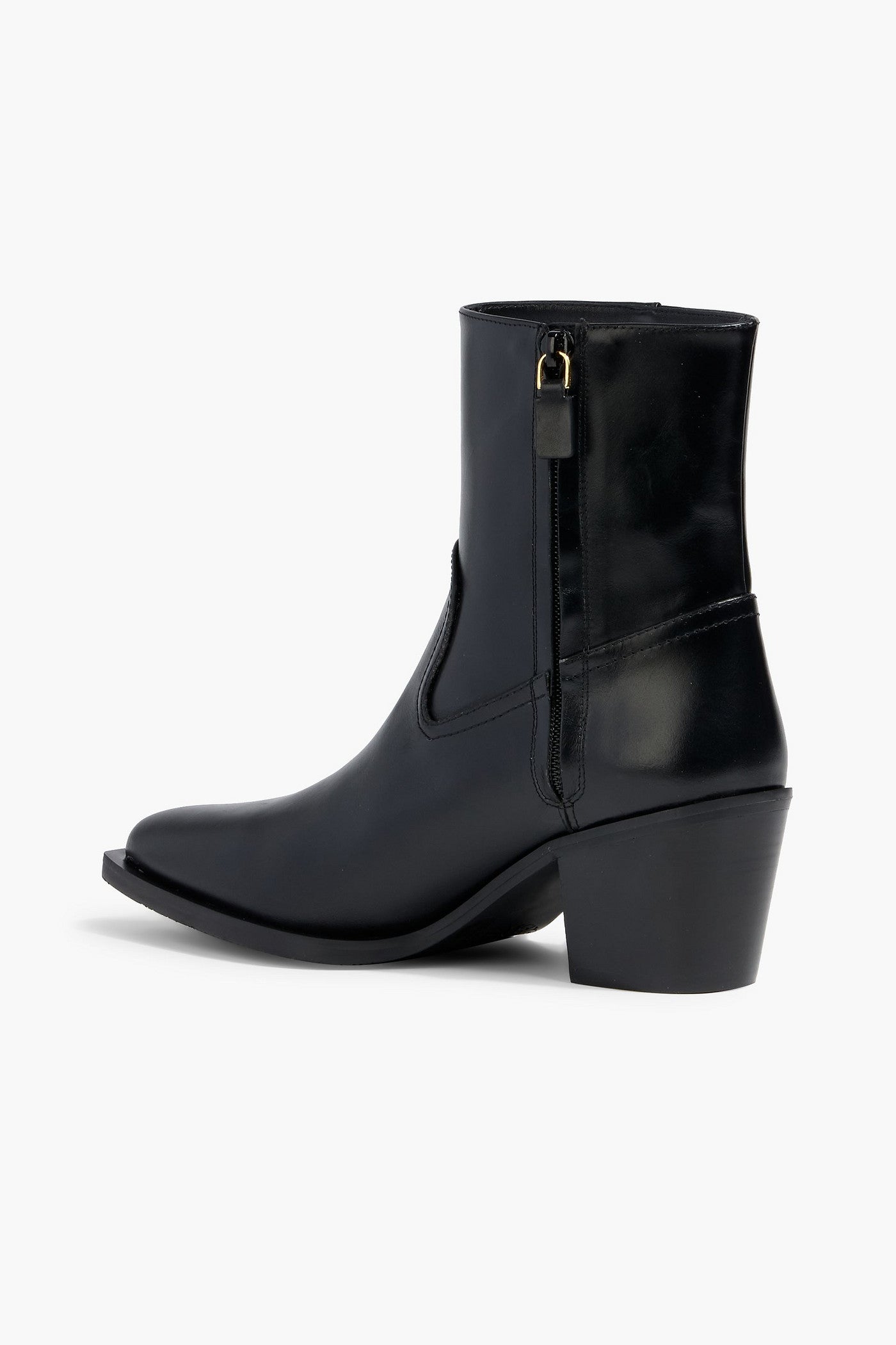 Stuart Weitzman Tate Leather Ankle Boots Black Women's