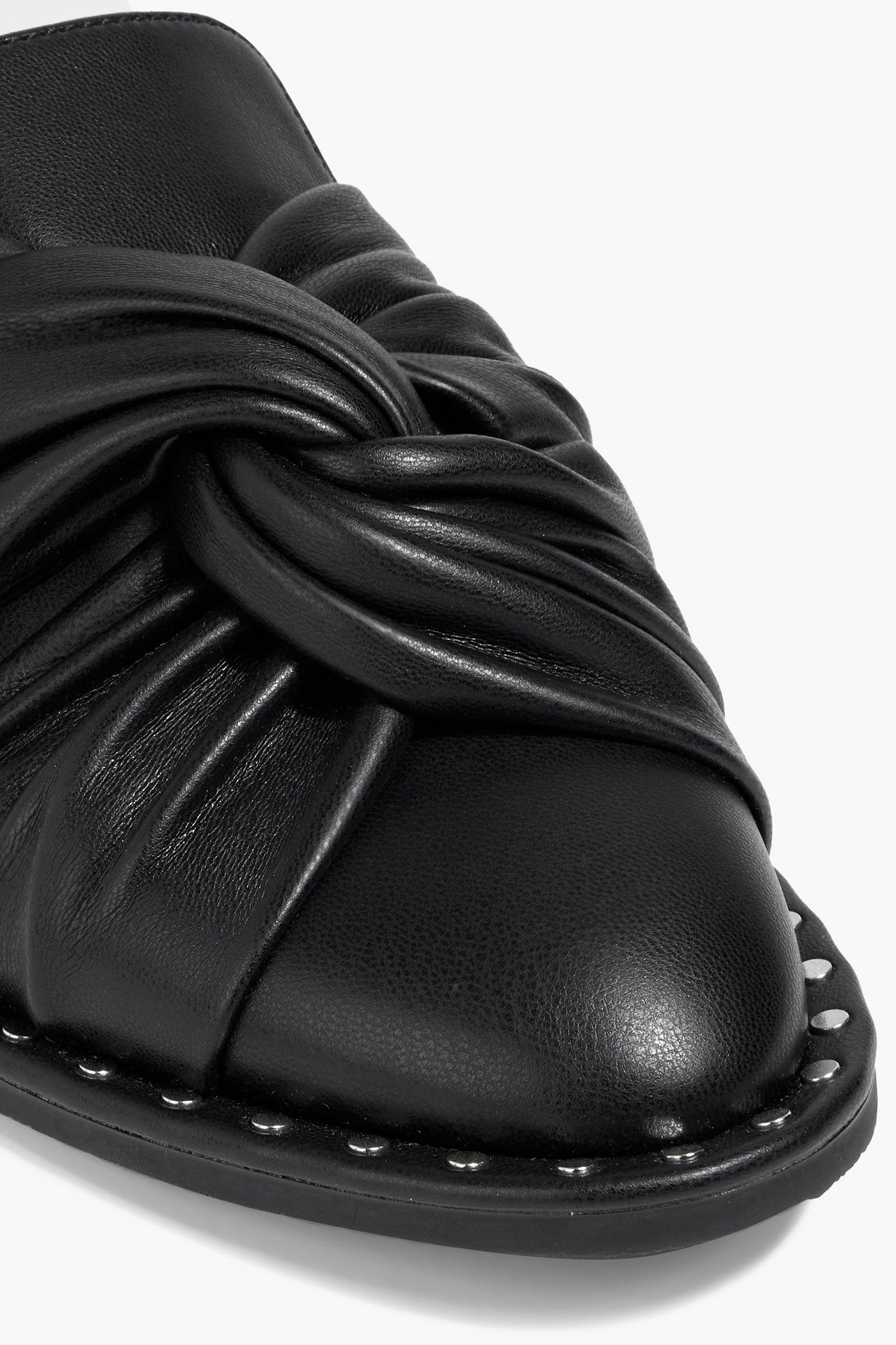 Stella Mccartney Falabella Twisted Slippers Black Women's