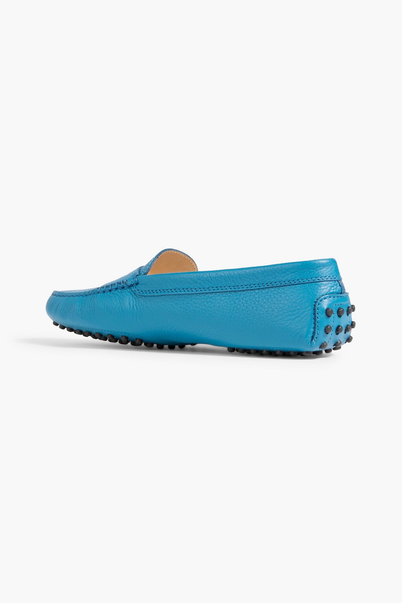 Tod's Gommino Pebbled-Leather Loafers Azure Women's