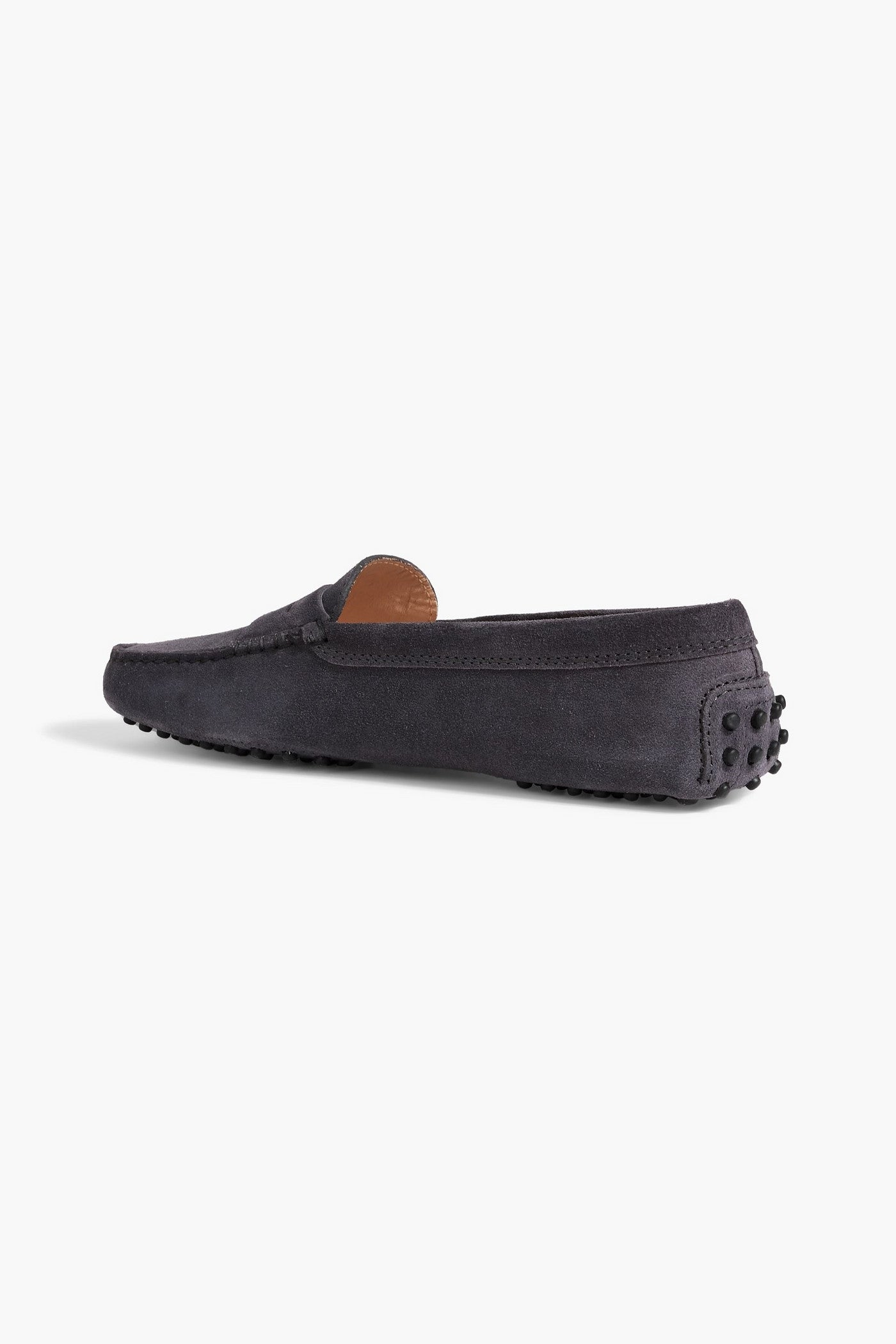 Tod's Gommino Suede Loafers Dark Gray Women's