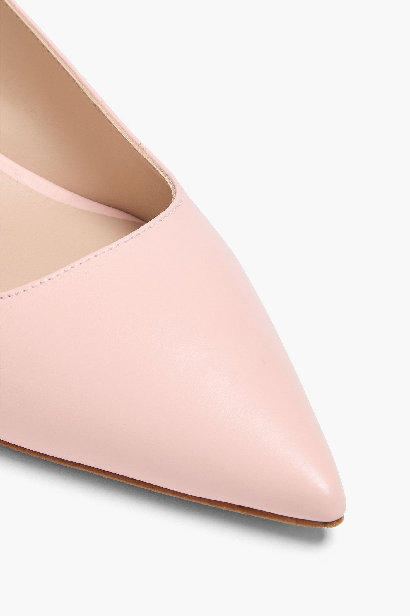 Stuart Weitzman Leigh 50 Leather Slingback Pumps Pastel Pink Women's