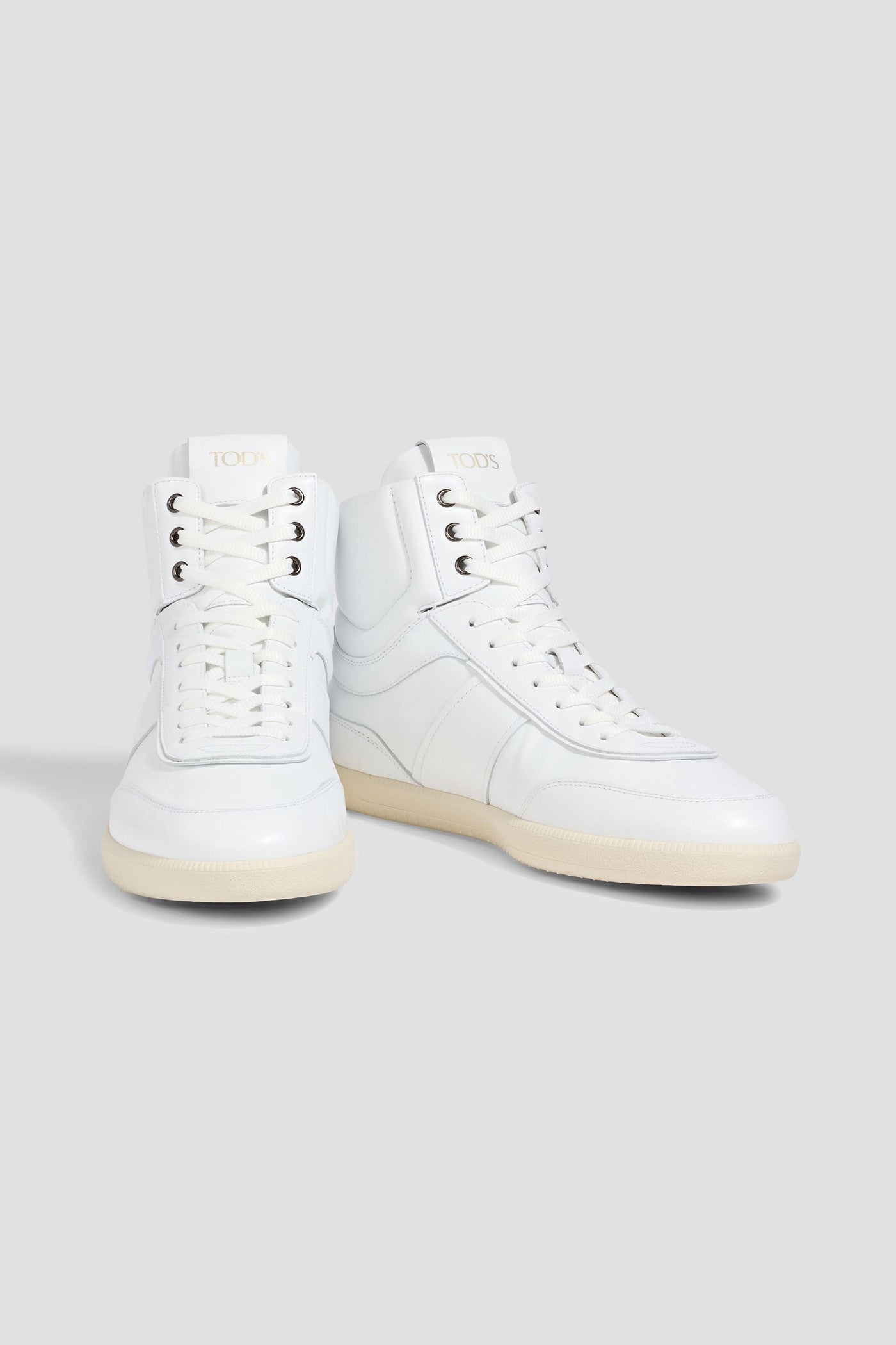 Tod's Leather High-Top Sneakers White