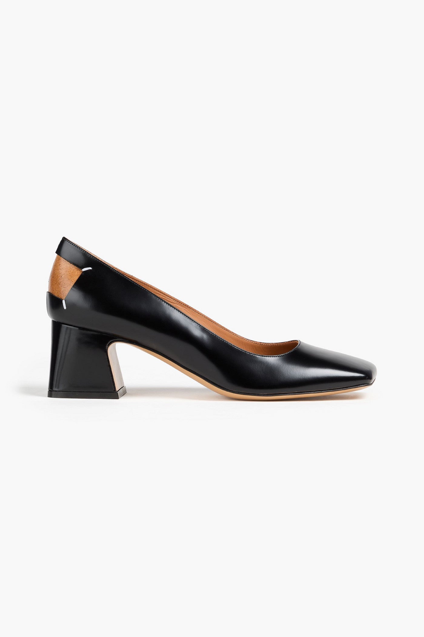 Maison Margiela Four Stitches Leather Pumps Black Women's