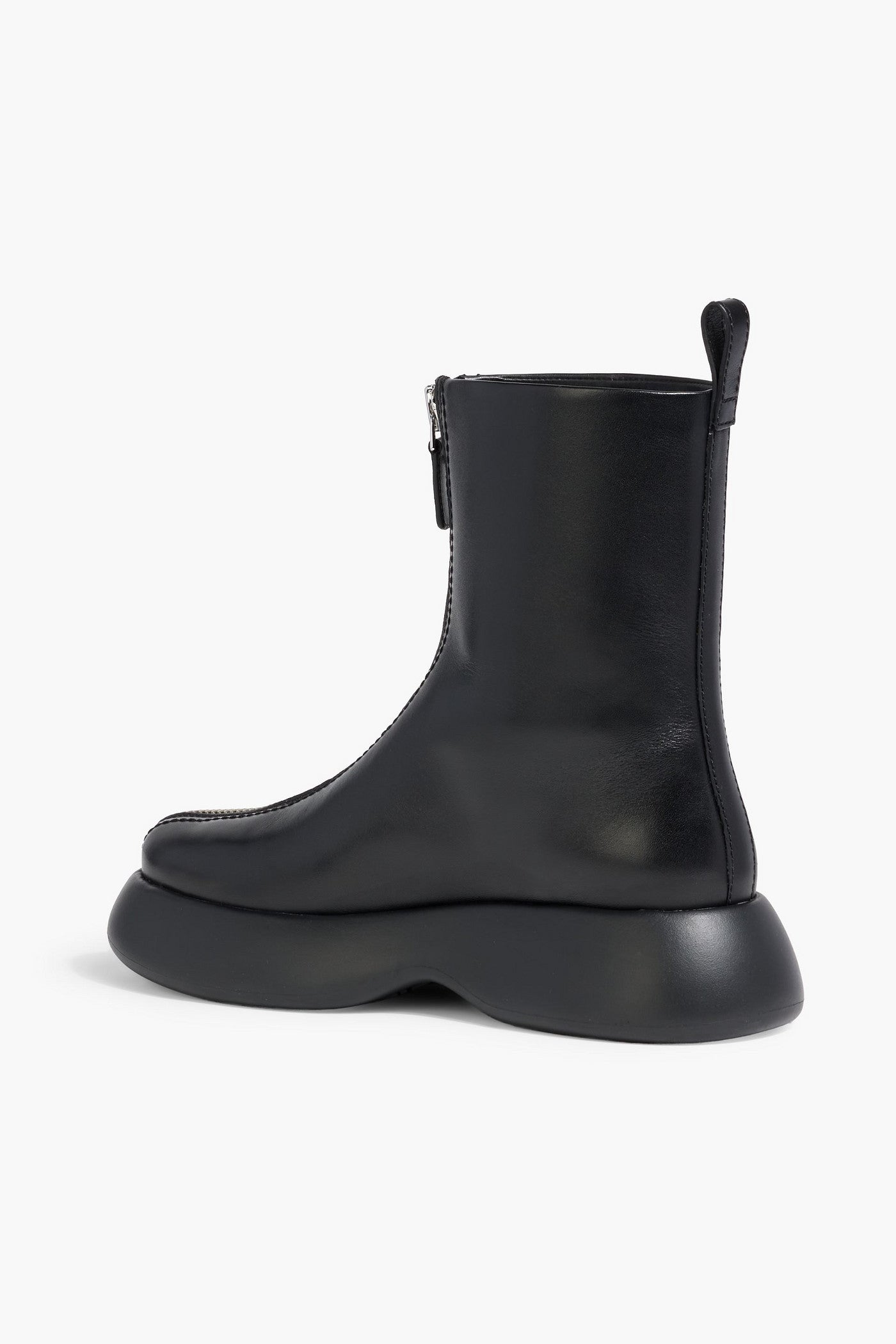 3.1 Phillip Lim Mercer Leather Platform Ankle Boots Black Women's