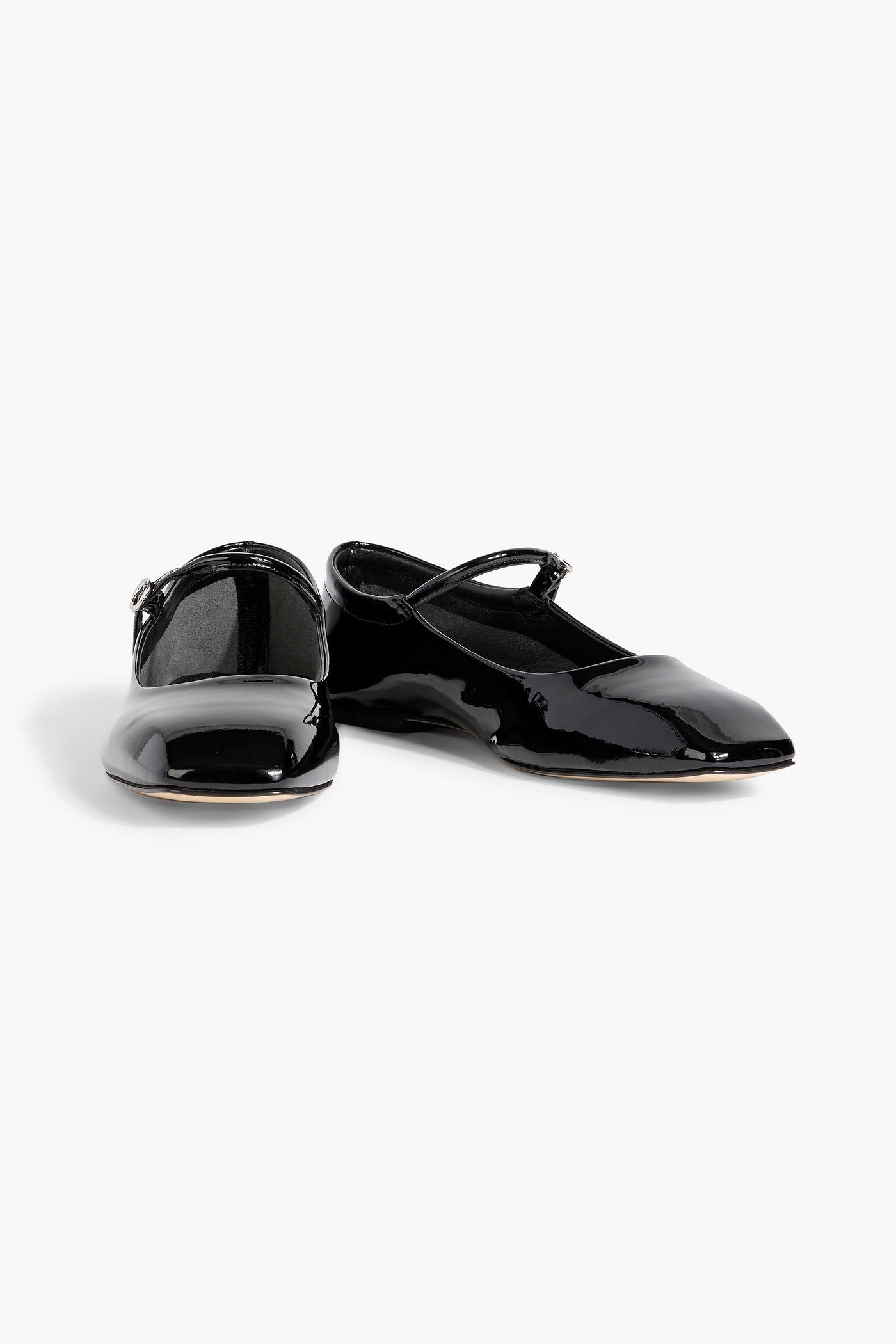 Aeyde Patent-Leather Mary Jane Flats Black Women's