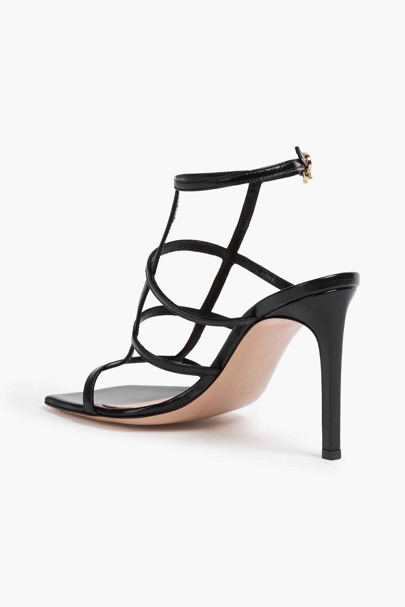 Gianvito Rossi Mondry 95 Leather Sandals Black Women's