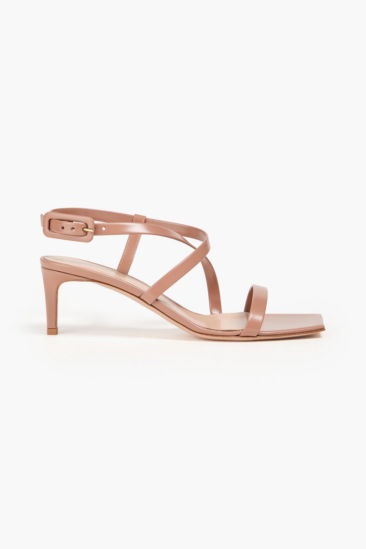 Gianvito Rossi Lindsay 55 Leather Sandals Blush Women's
