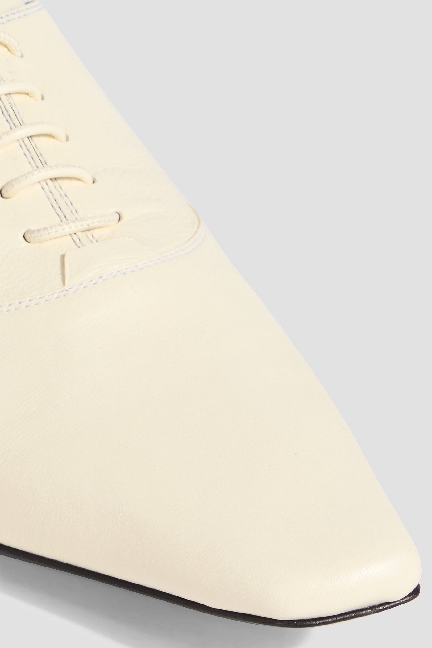 Loulou Studio Nora Leather Oxford Shoes Cream Women's