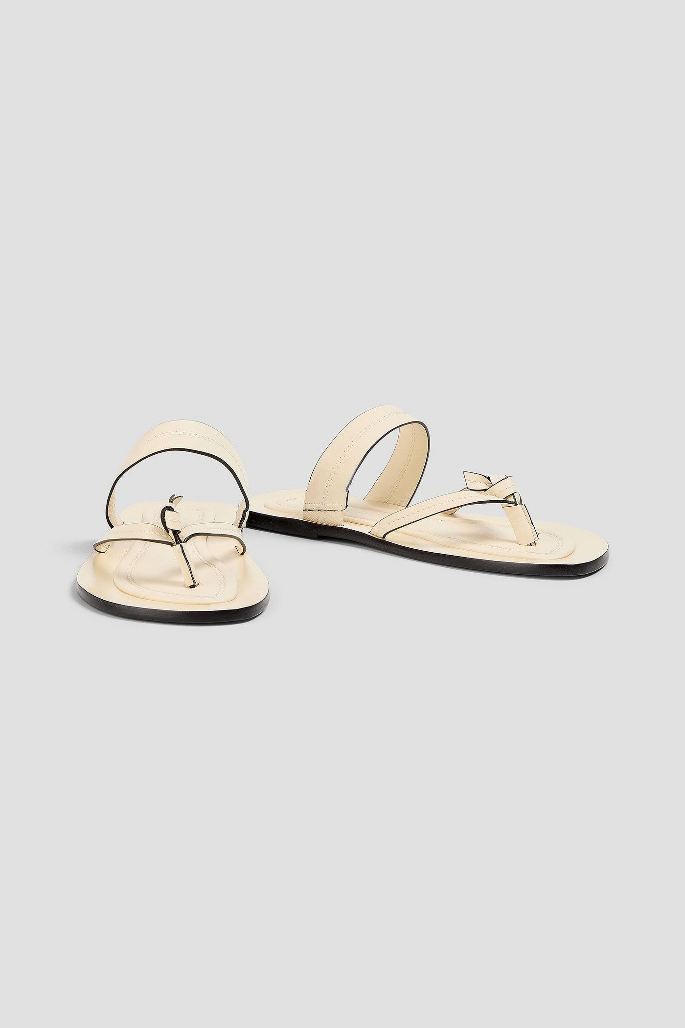 Farm Rio Leather Sandals Ivory Women's