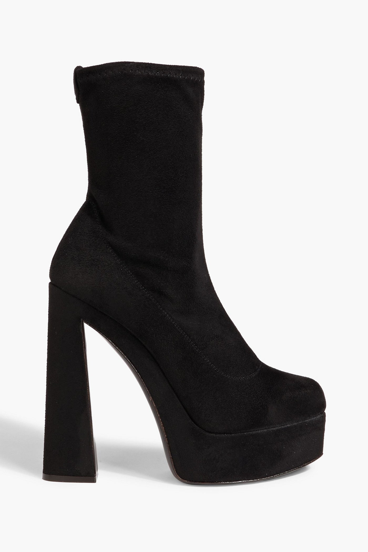 Giuseppe Zanotti Aureliee 100 Brushed Platform Ankle Boots Black Women's