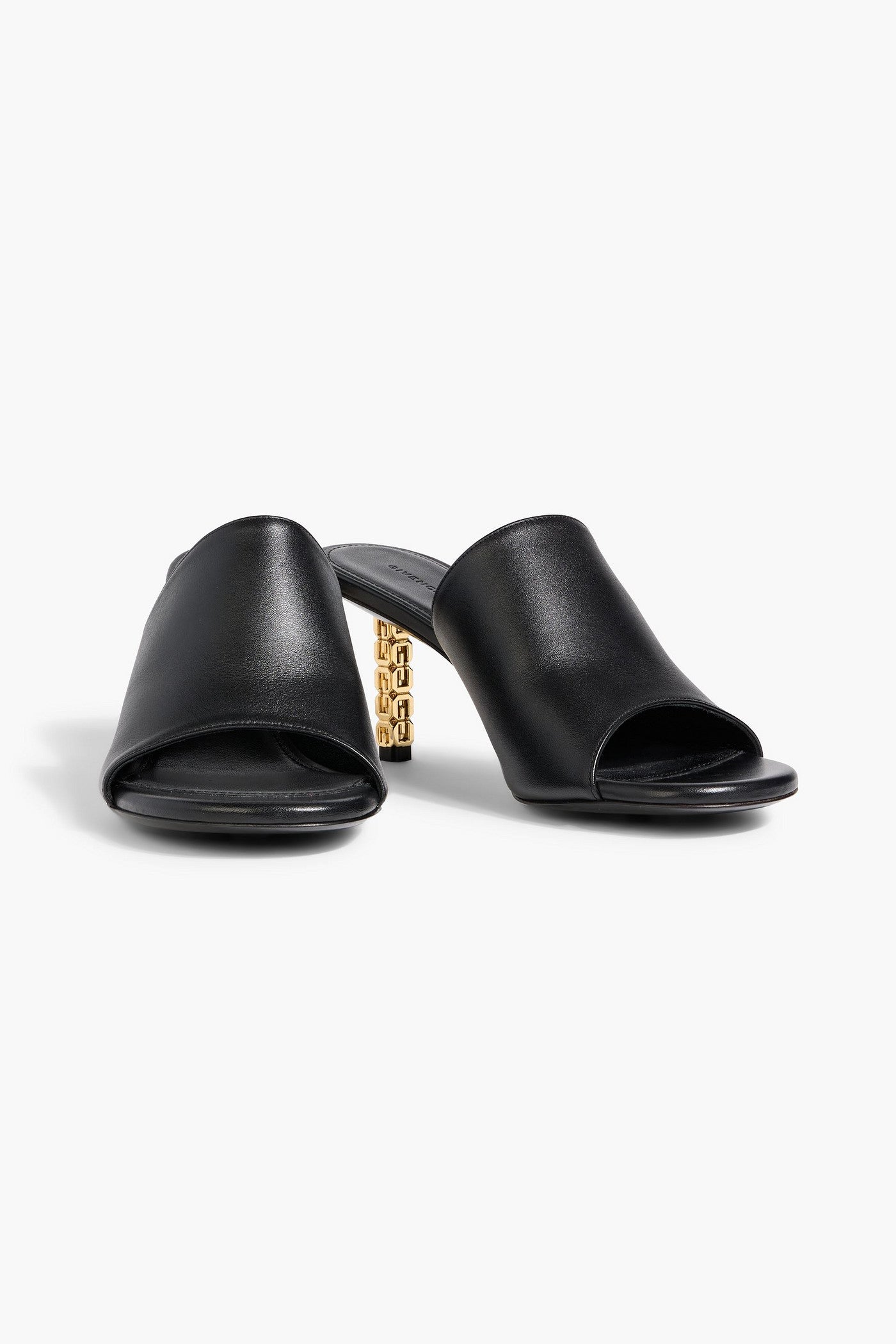 Givenchy G Cube Leather Mules Black Women's