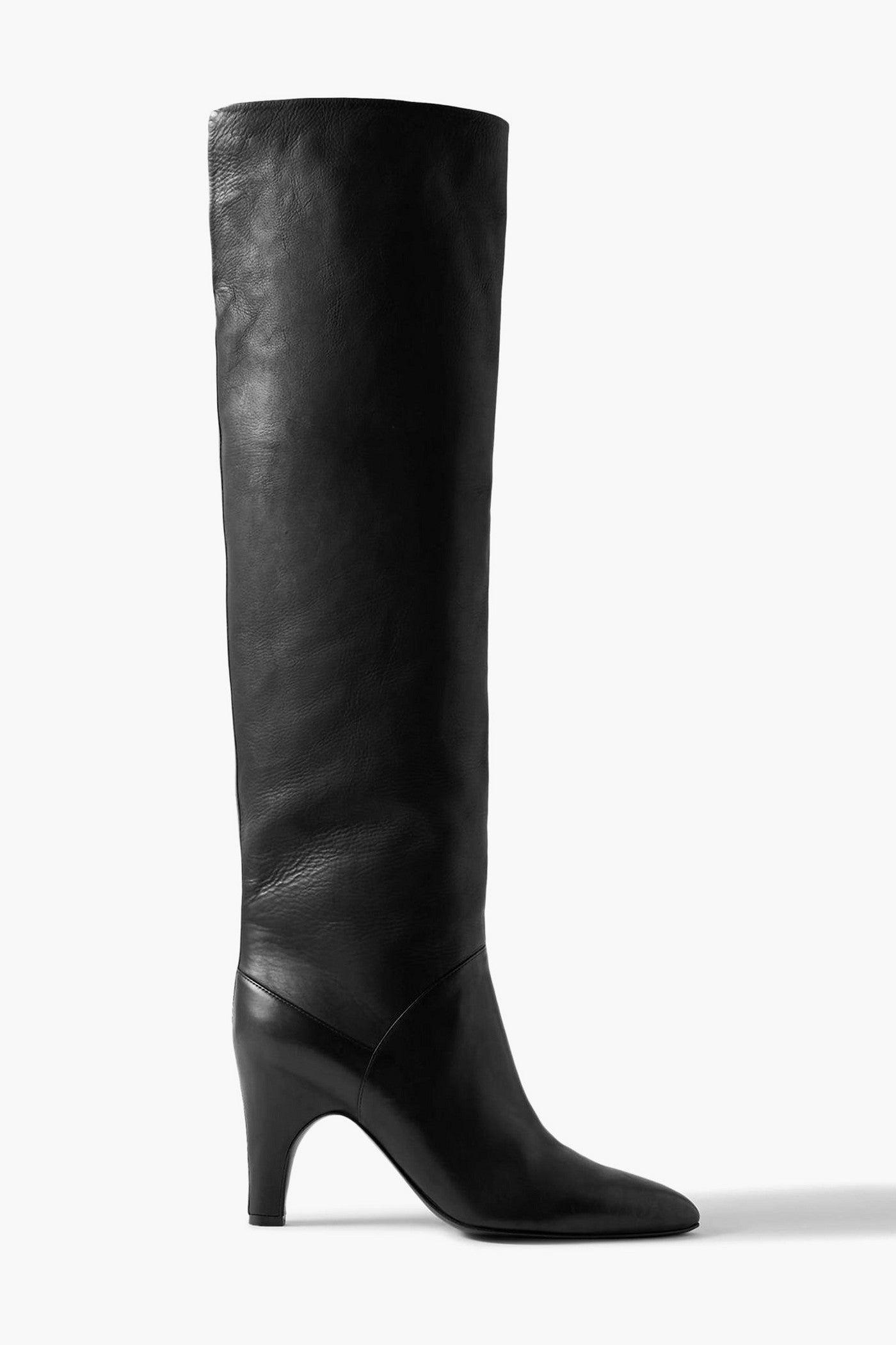 Gabriela Hearst Hana Leather Over-The-Knee Boots Black Women's