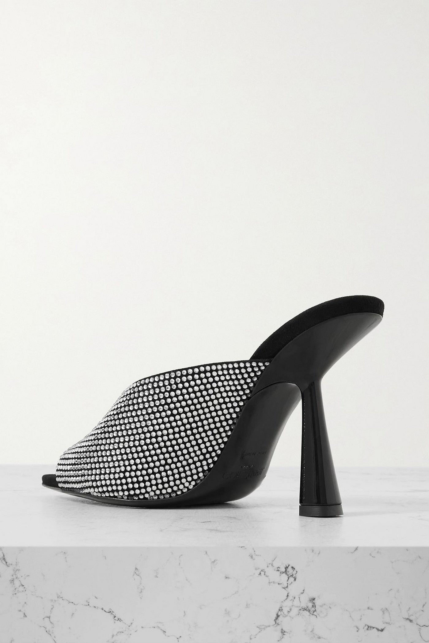 Jimmy Choo Maryanne Crystal-Embellished Suede Pumps Black Women's