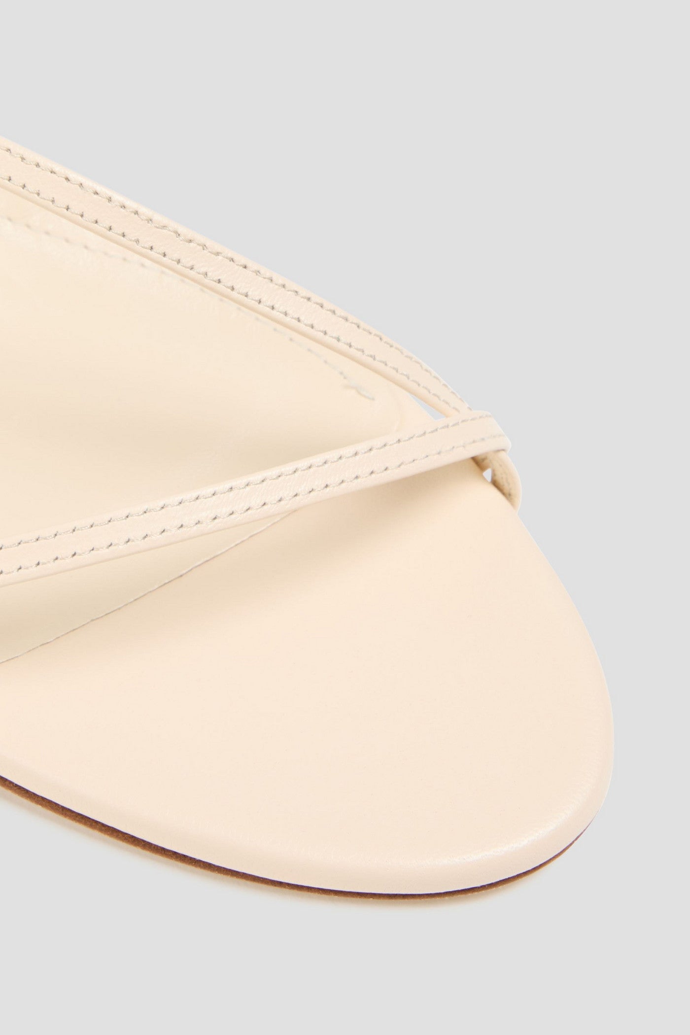 Aeyde Paige Leather Sandals Cream Women's