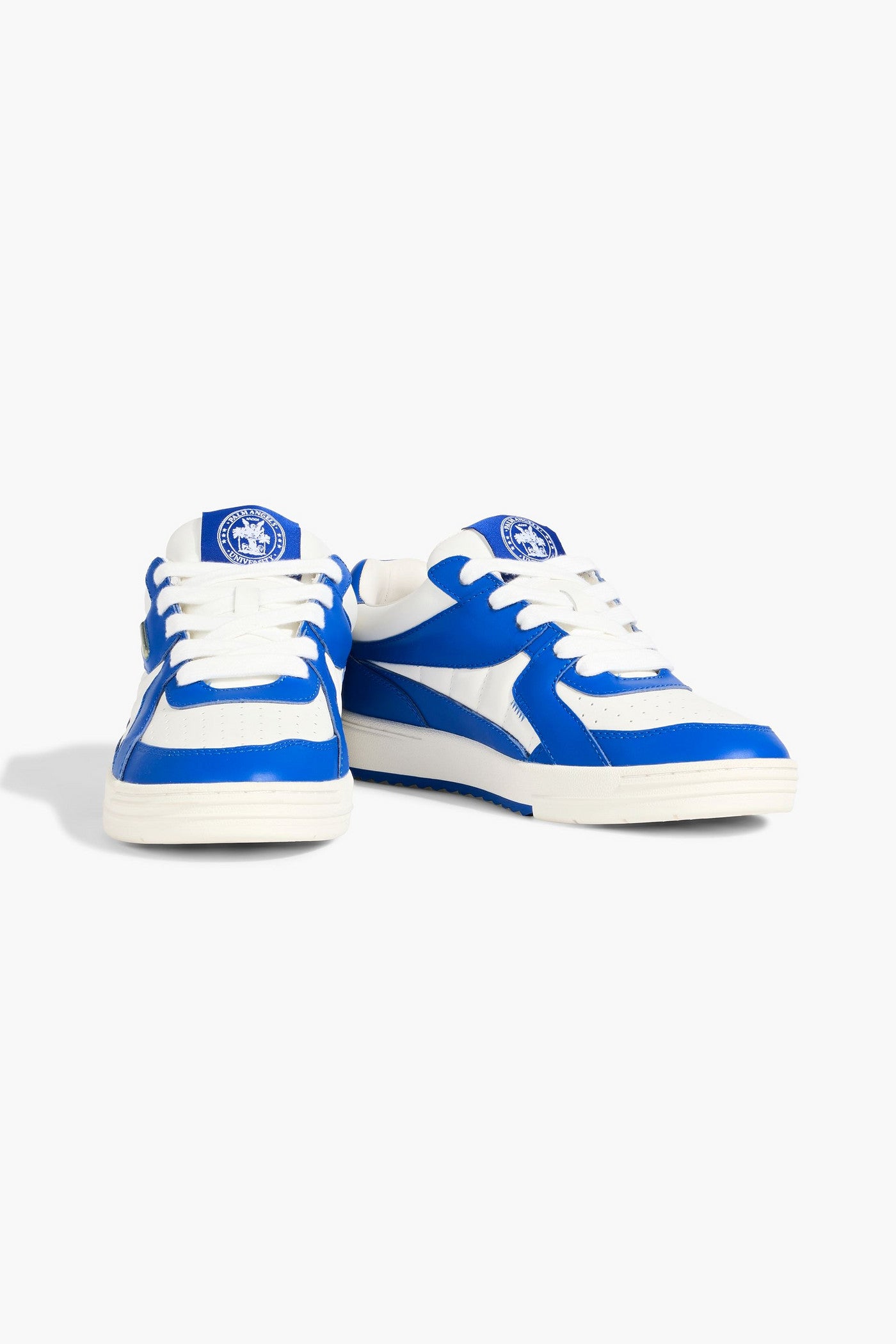 Palm Angels Two-Tone Leather Sneakers Cobalt Blue