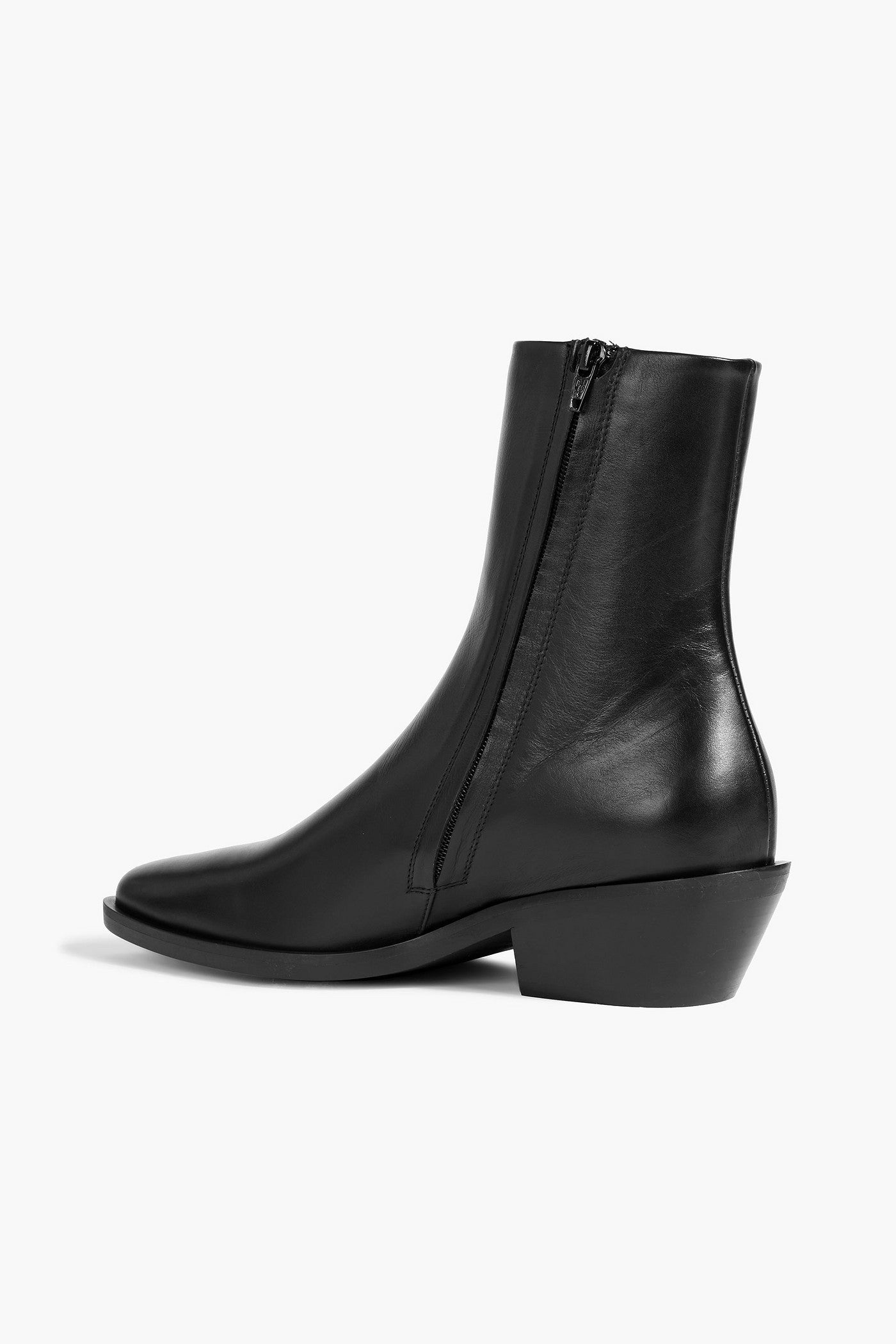 A.Emery Hudson Leather Ankle Boots Black Women's