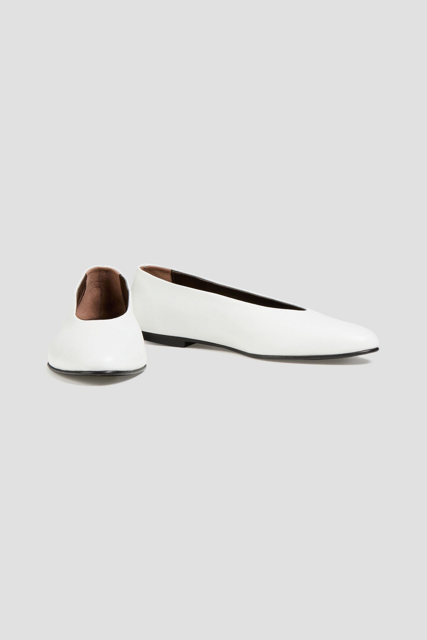 Tove Darcy Leather Ballet Flats White Women's