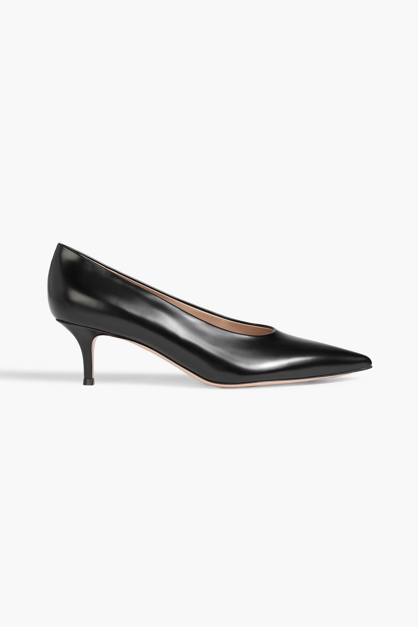 Gianvito Rossi Robbie 55 Leather Pumps Black Women's