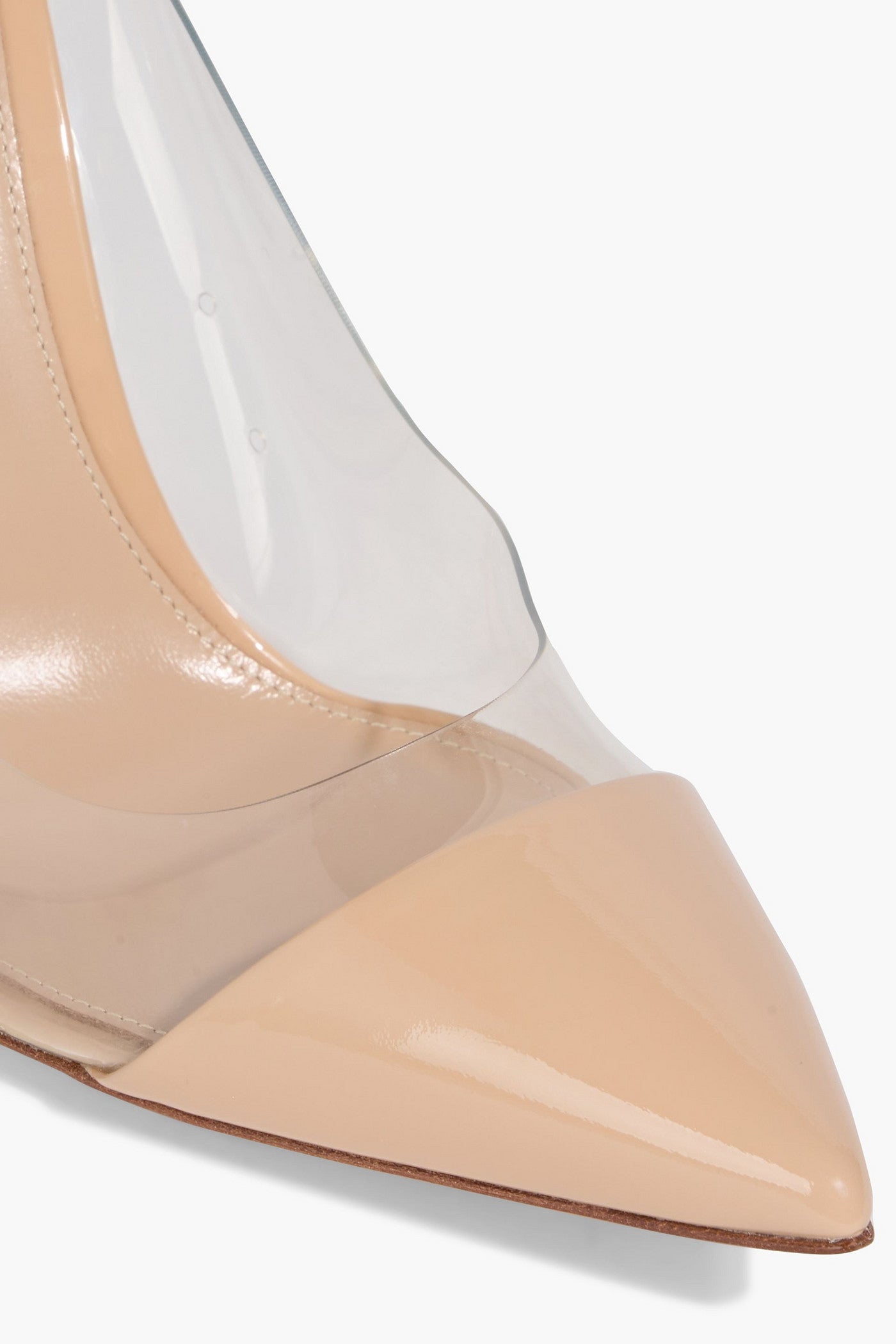 Gianvito Rossi Plexi Pvc And Leather Pumps Neutral Women's