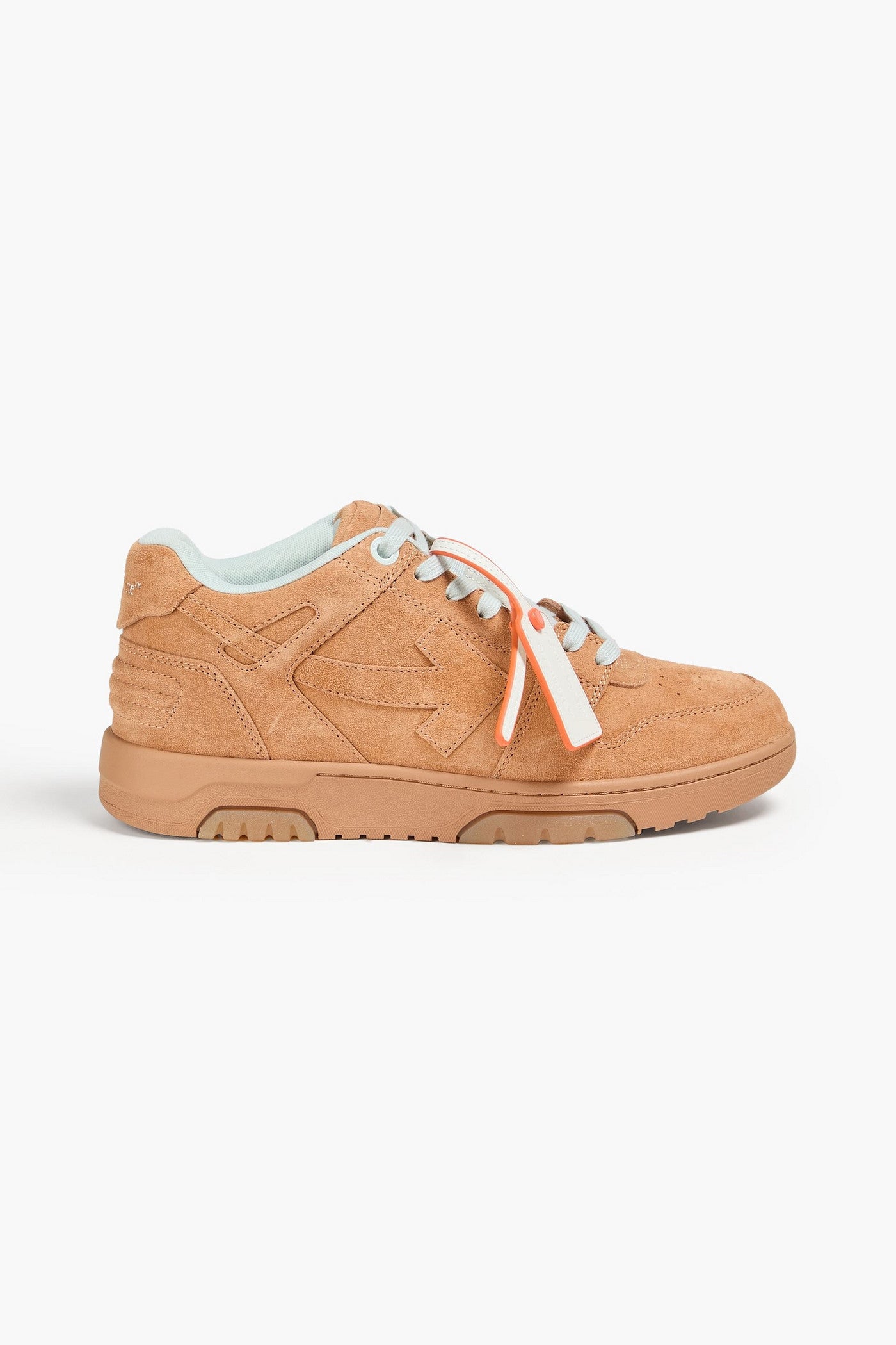 Off-White Out Of Office Suede Sneakers Camel