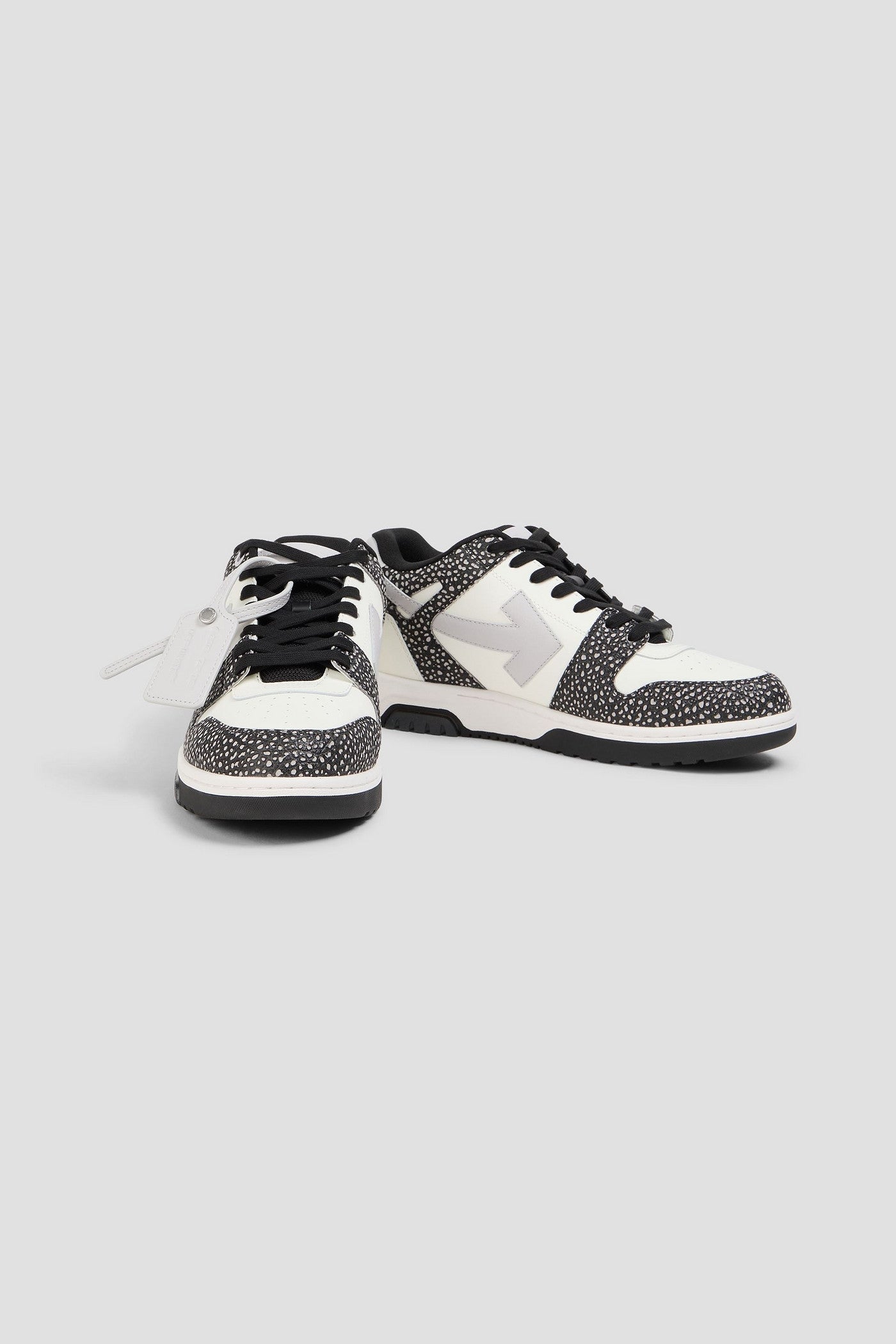 Off-White Out Of Office Textured-Leather Sneakers White