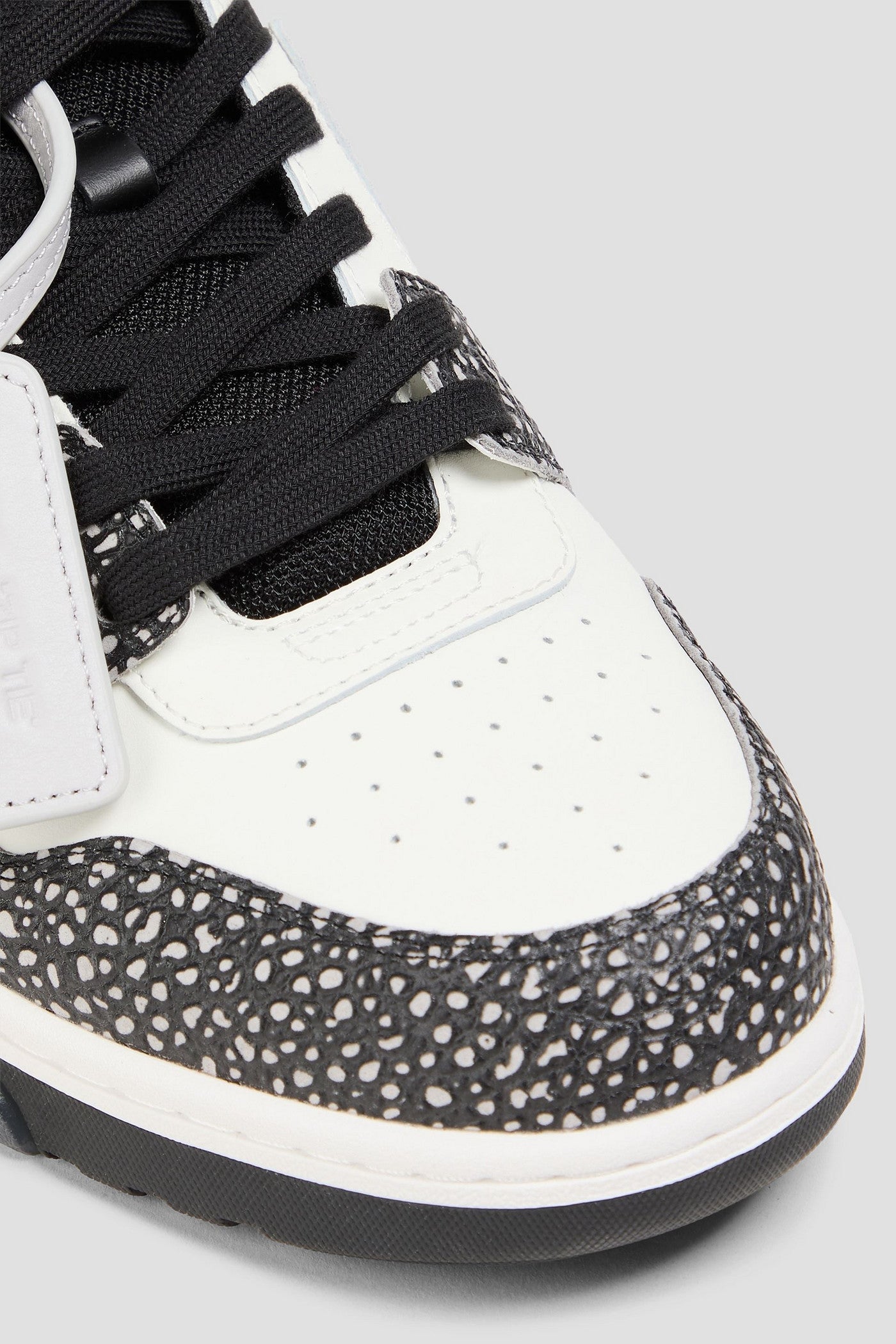 Off-White Out Of Office Textured-Leather Sneakers White