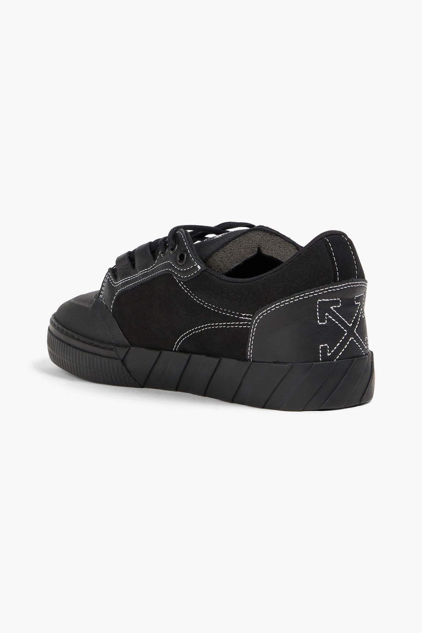 Off-White Out Of Office Suede And Leather Sneakers Black