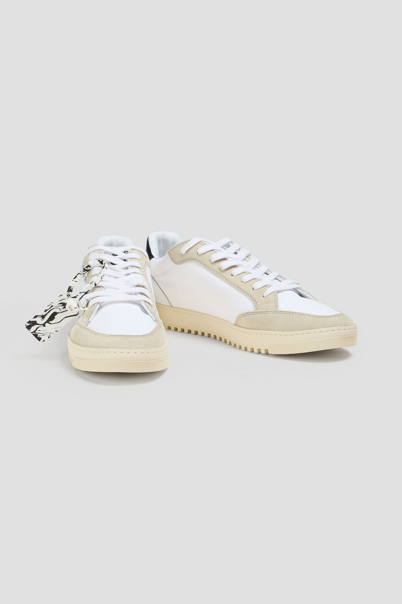 Off-White 5.0 Canvas, Leather And Suede Sneakers White