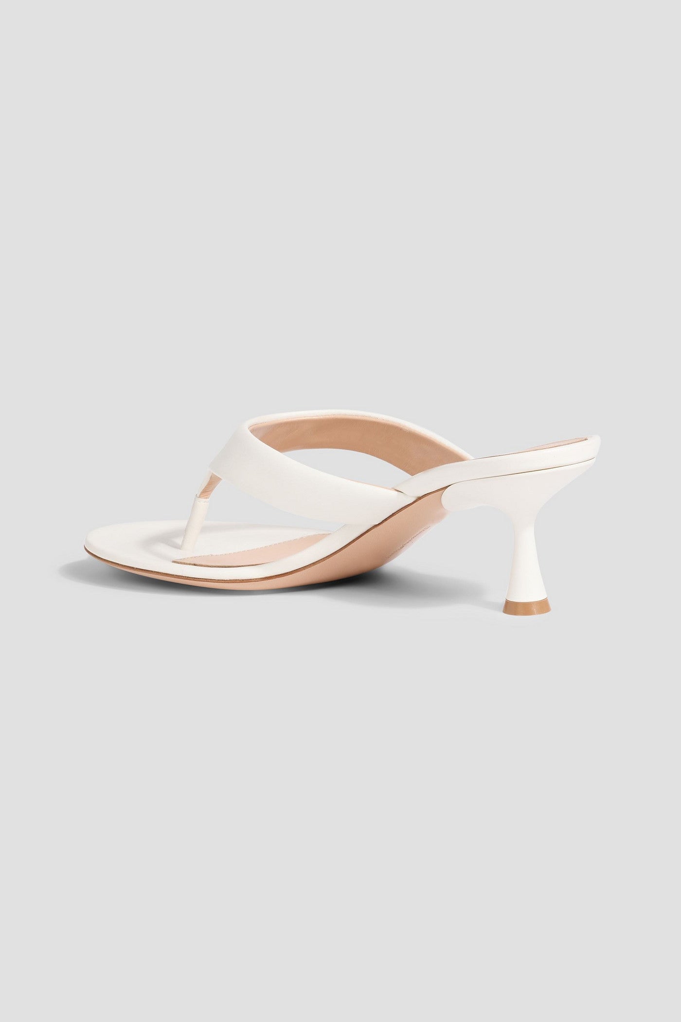Gianvito Rossi Ascent 55 Leather Mules White Women's