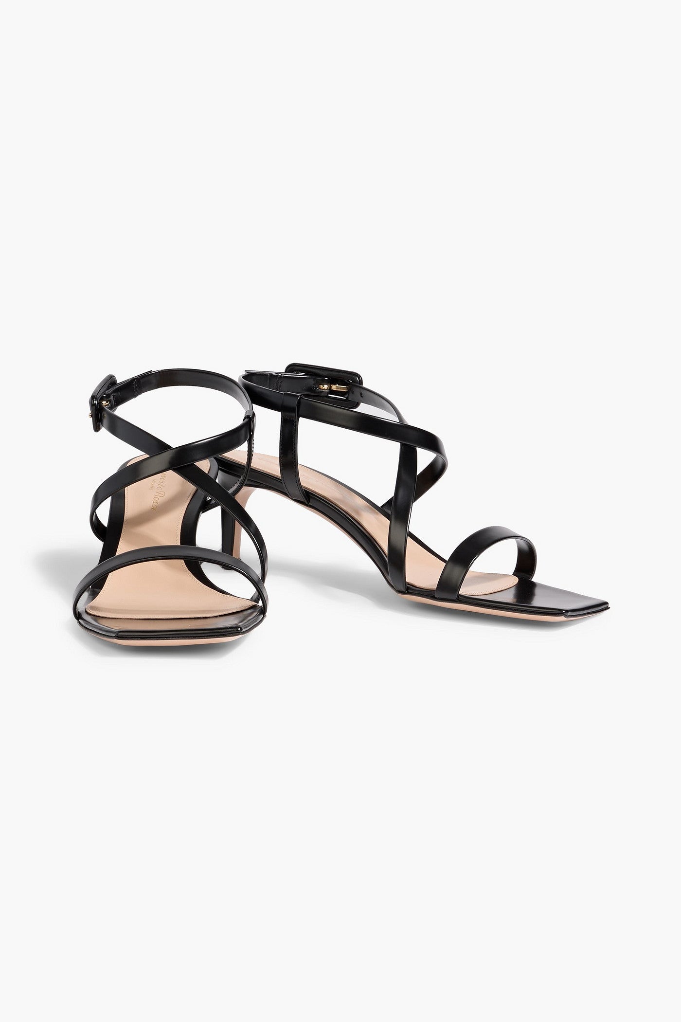 Gianvito Rossi Lindsay Leather Sandals Black Women's
