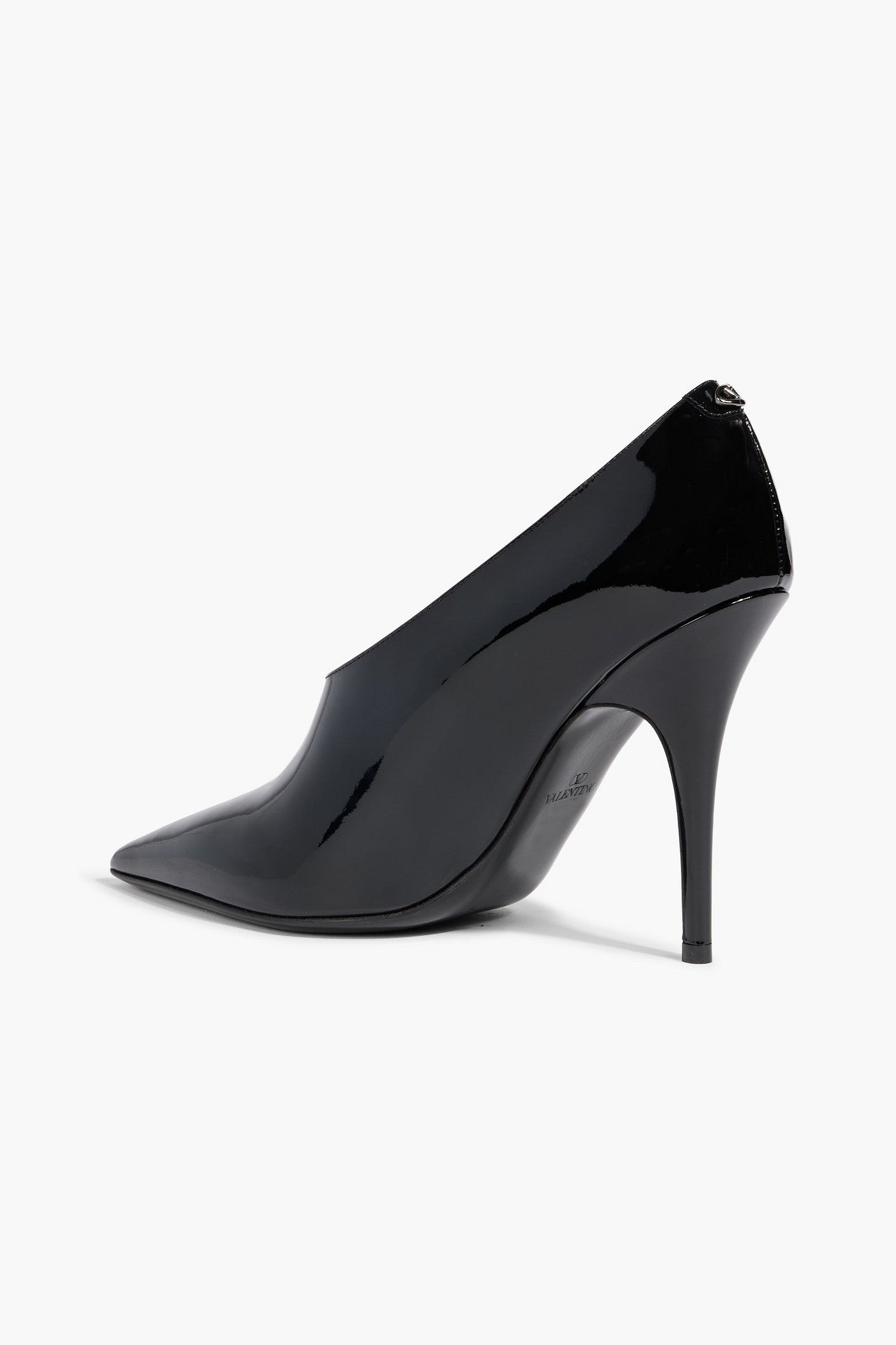 Valentino Garavani Le Salon Patent-Leather Pumps Black Women's
