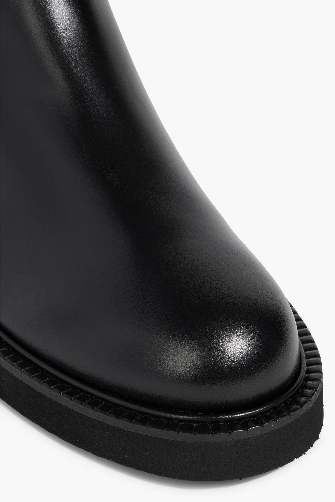 Valentino Garavani Vlogo Leather Ankle Boots Black Women's