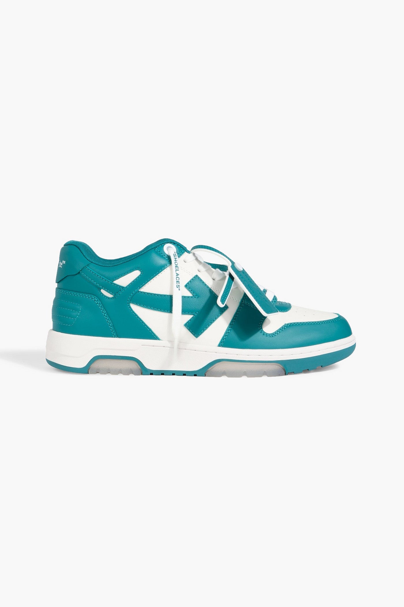 Off-White Out Of Office Leather Sneakers Teal