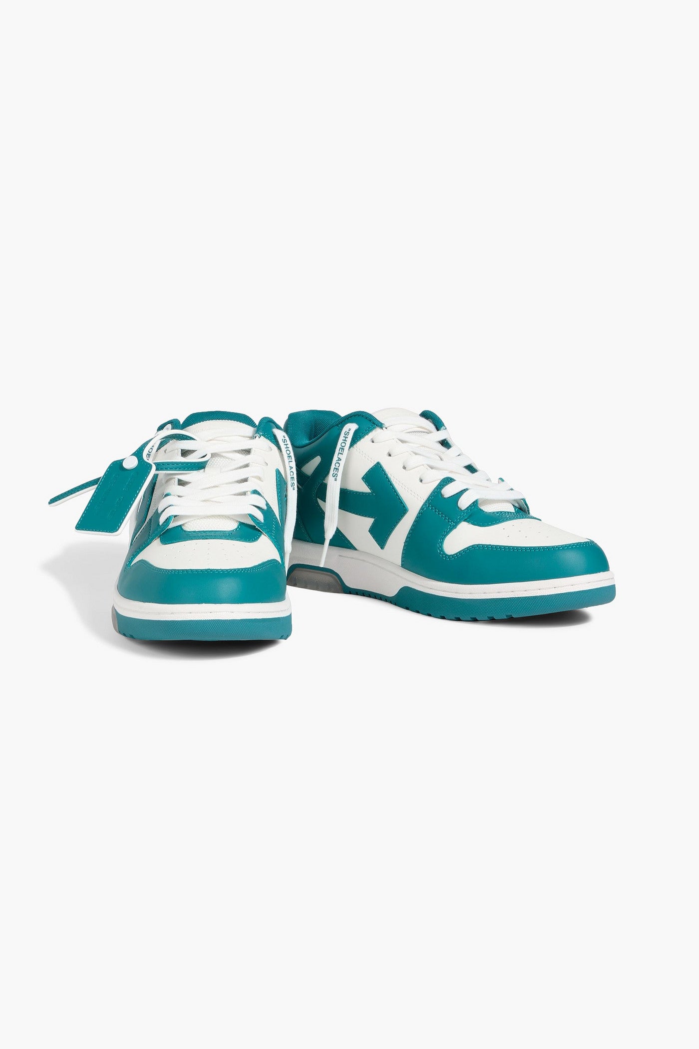Off-White Out Of Office Leather Sneakers Teal